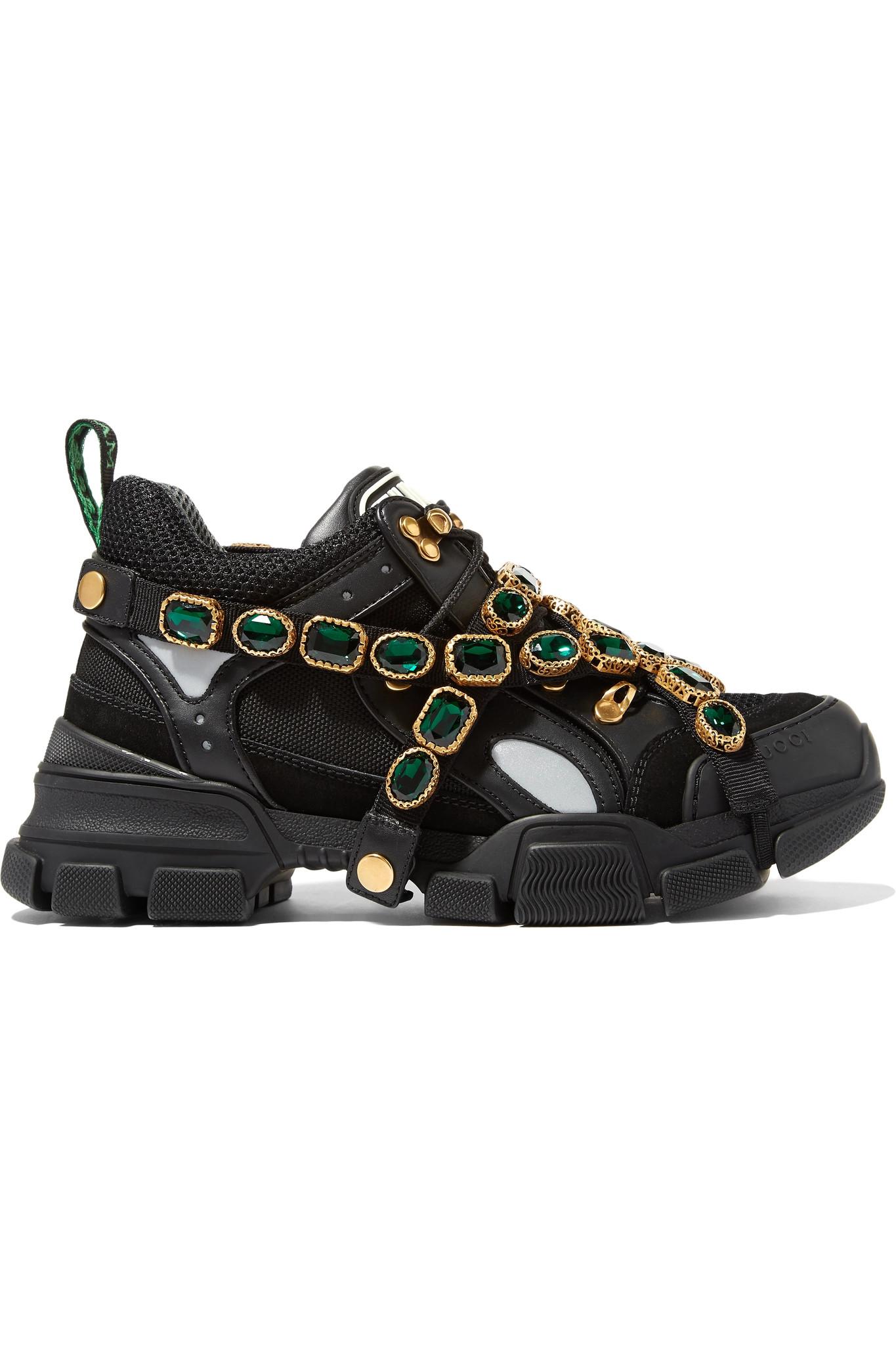 Gucci sneakers hotsell with gems
