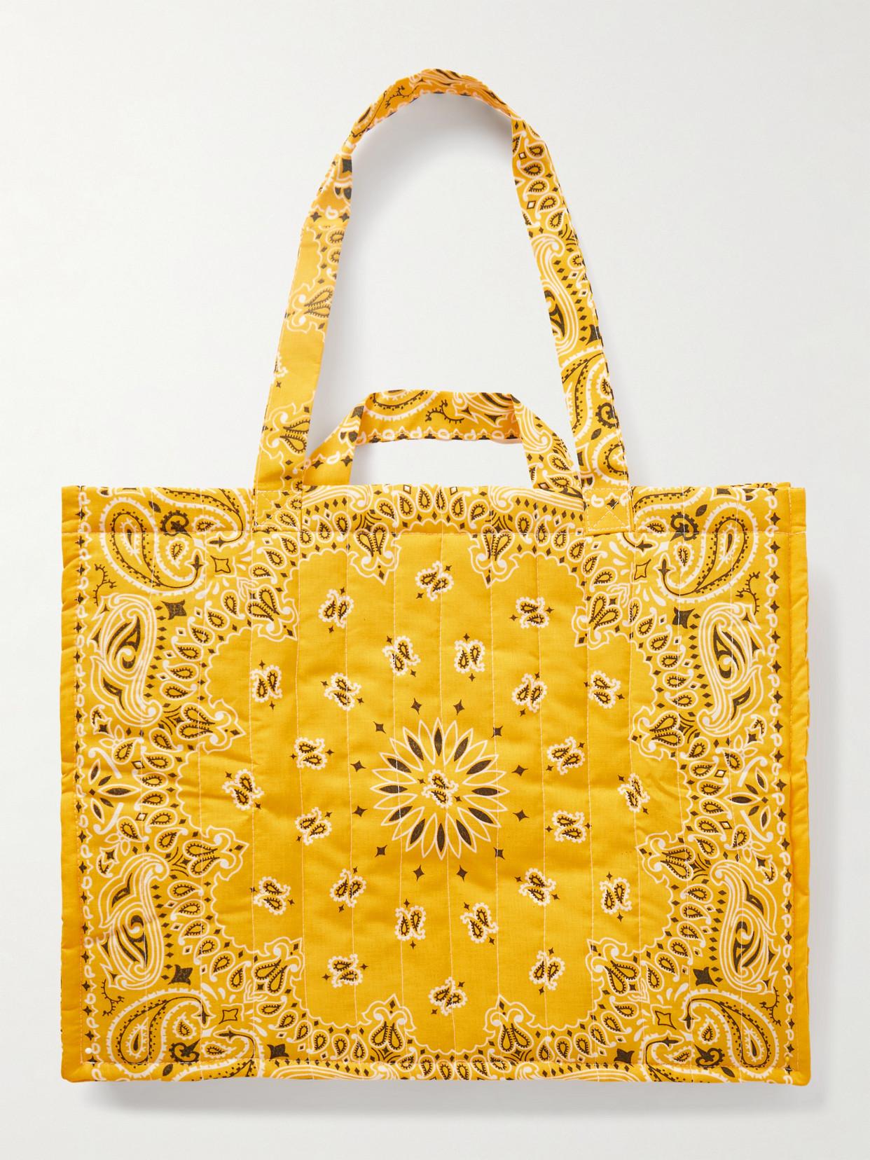 Call it By Your Name Maxi Cabas Quilted Bandana-Print Cotton