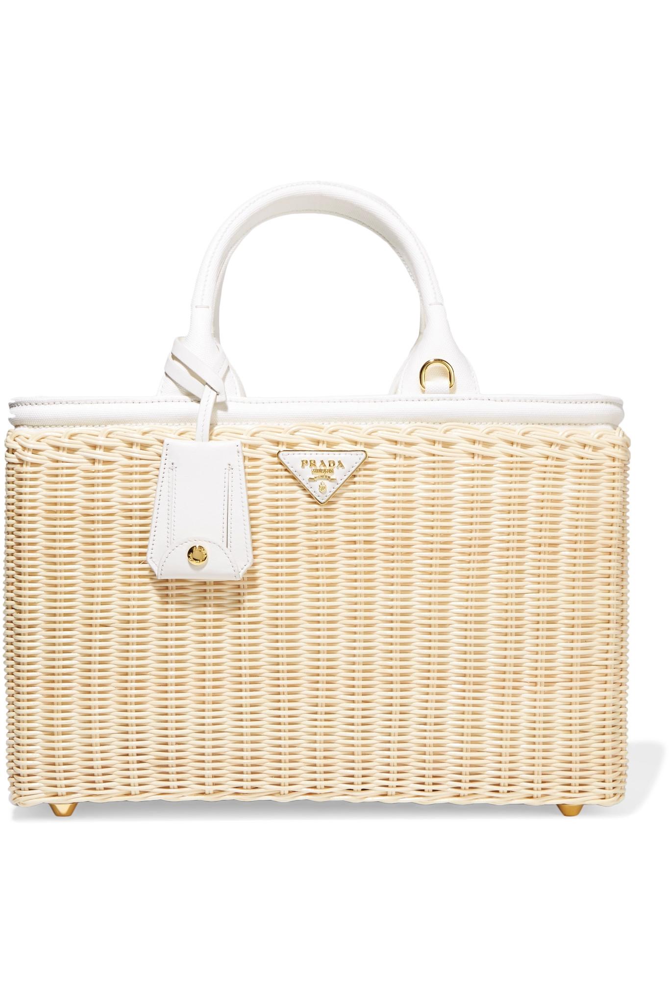 rattan bag prada