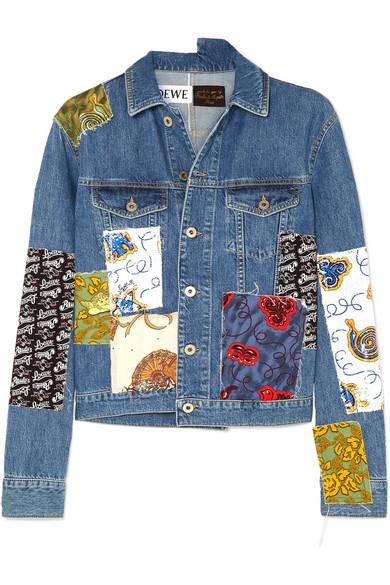 Loewe + Paula's Ibiza Cropped Patchwork Printed Voile And
