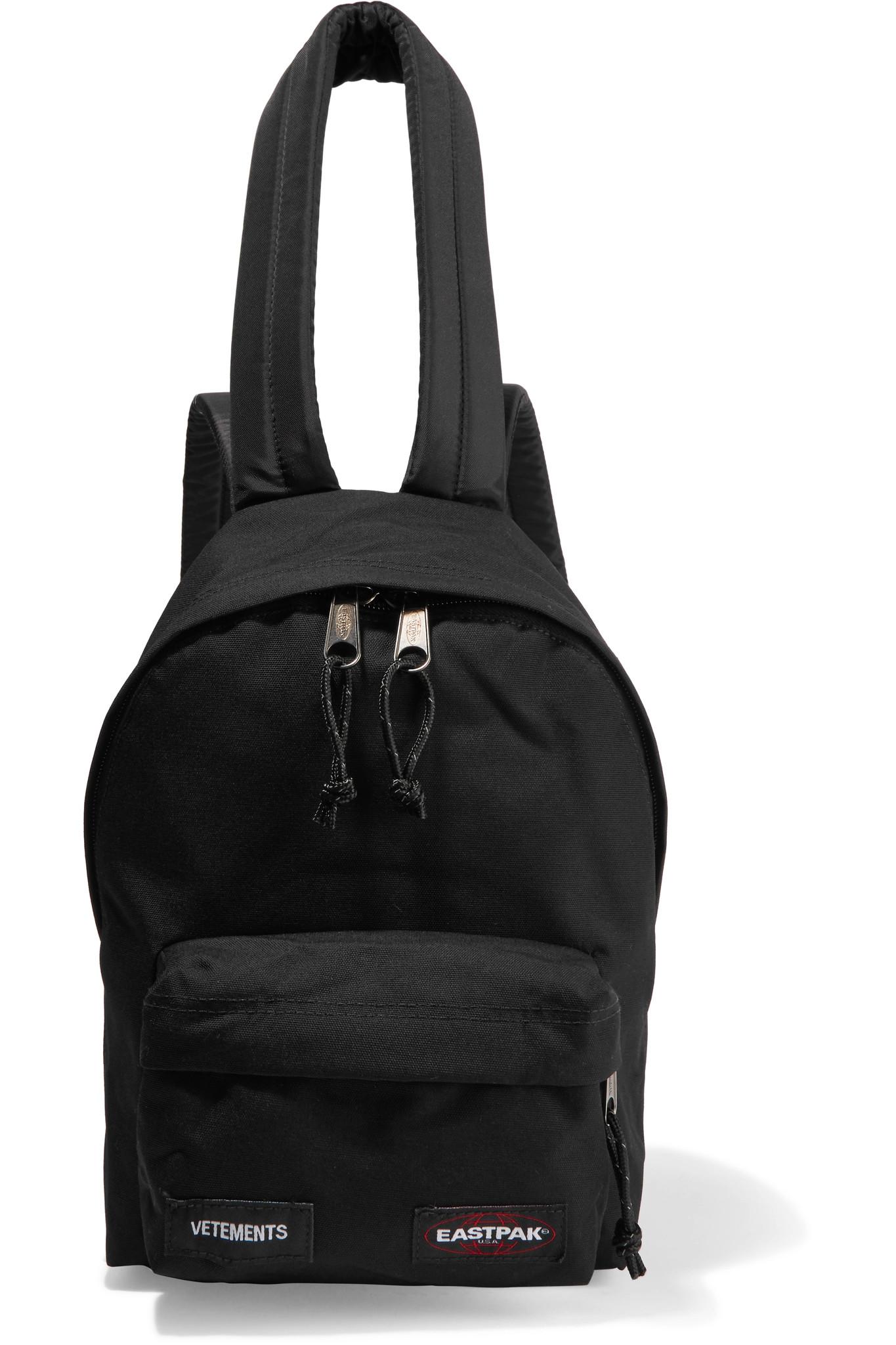 Vetements + Eastpak Canvas Backpack in Black Lyst
