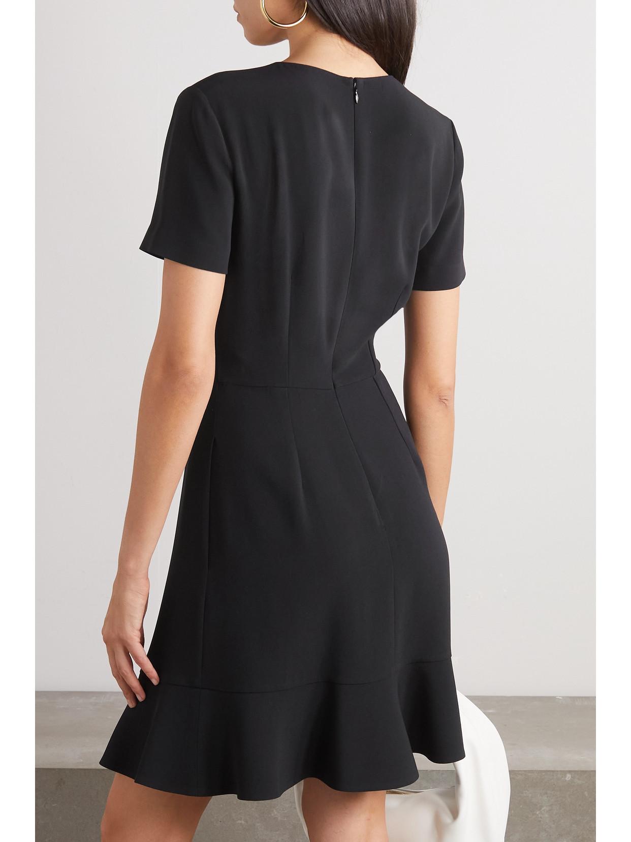 strapless open back dress Stella McCartney Pecan Washed Cotton Peplum Shirt Dress