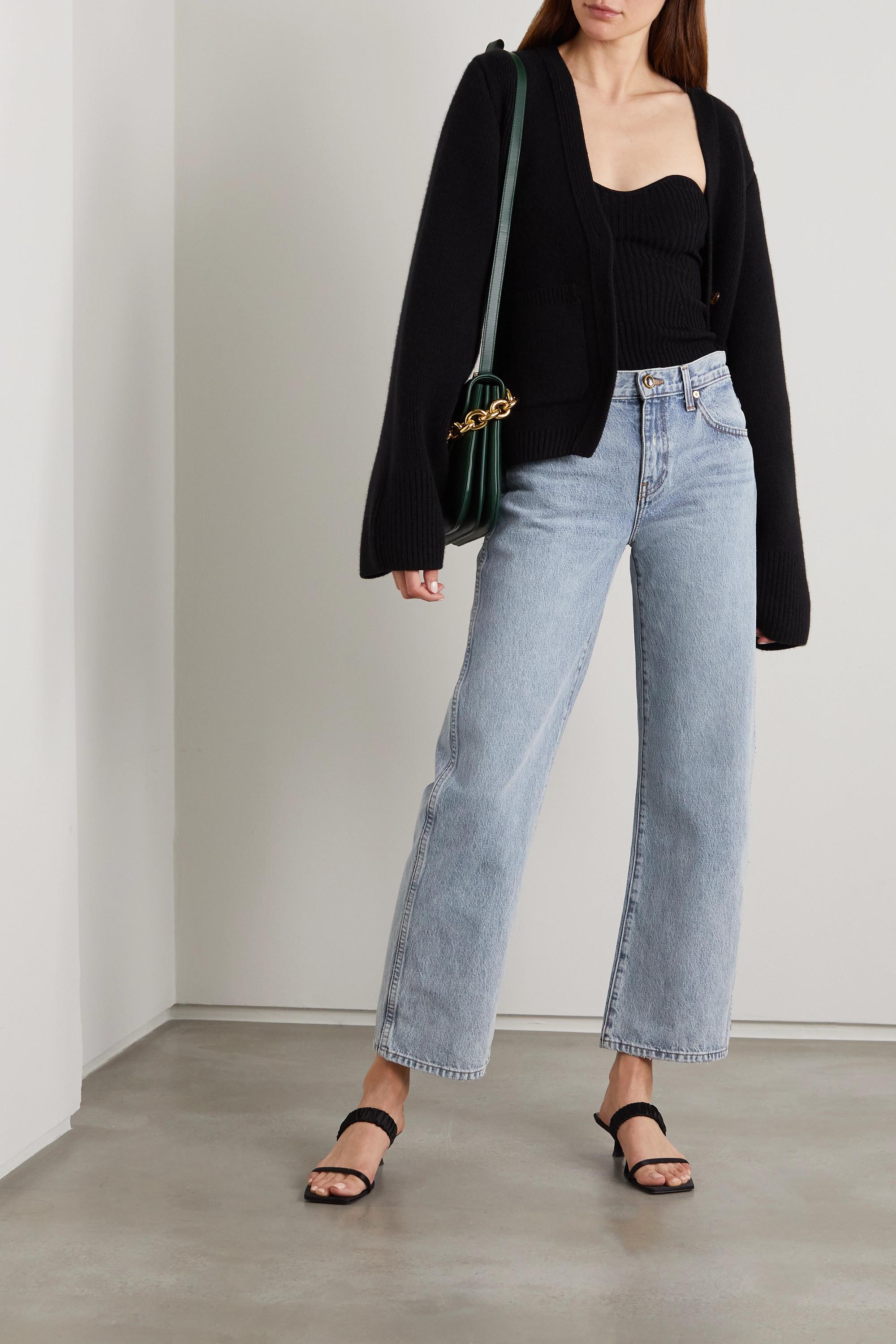 Khaite Denim Kerrie Mid-rise Straight 