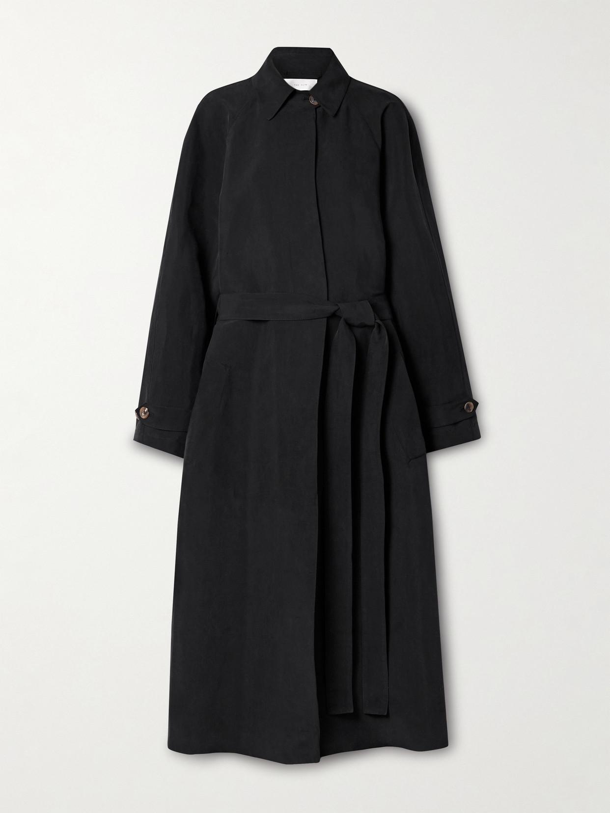 the-row-Black-Ryo-Belted-Silk-