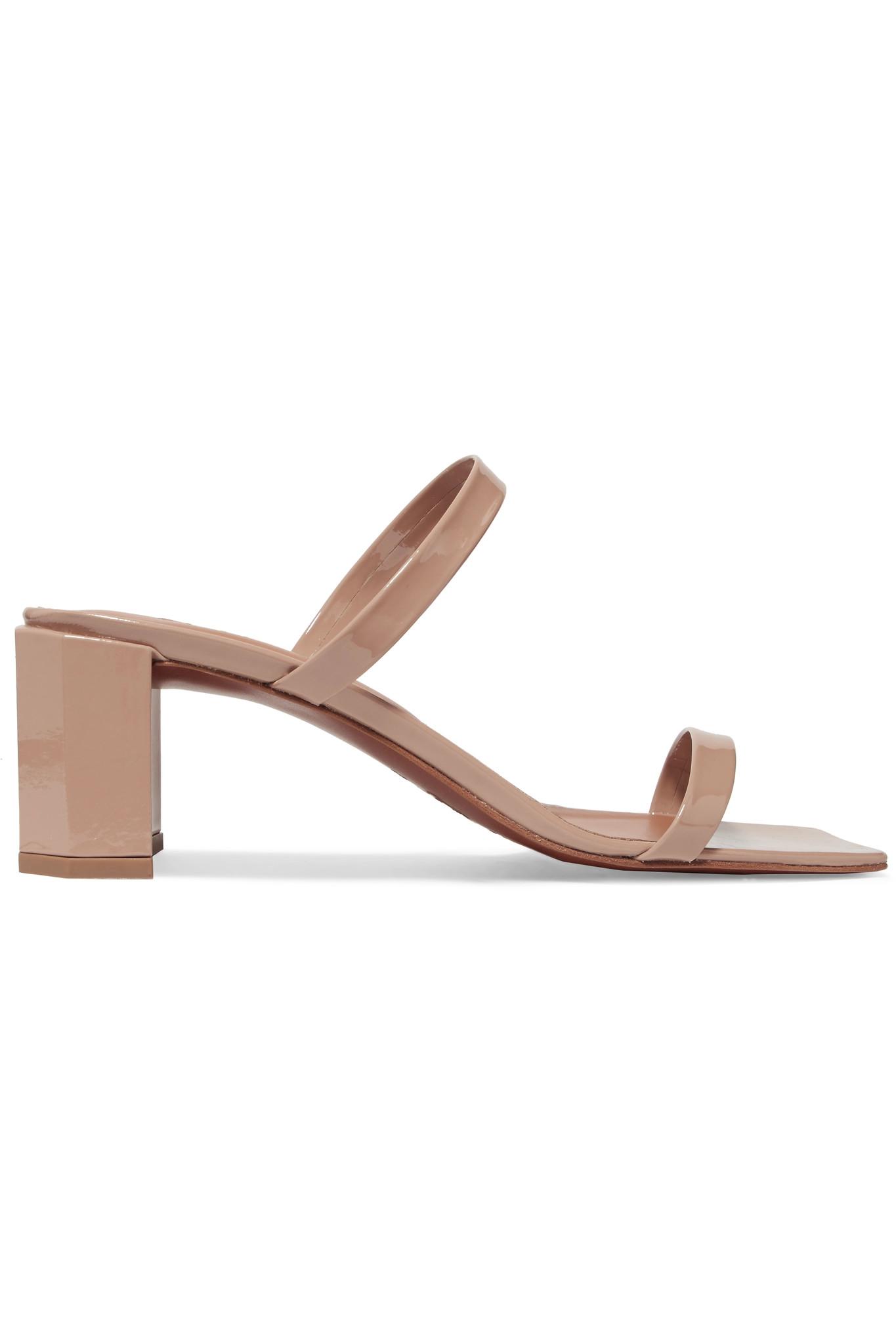 BY FAR Tanya Patent leather Sandals Lyst