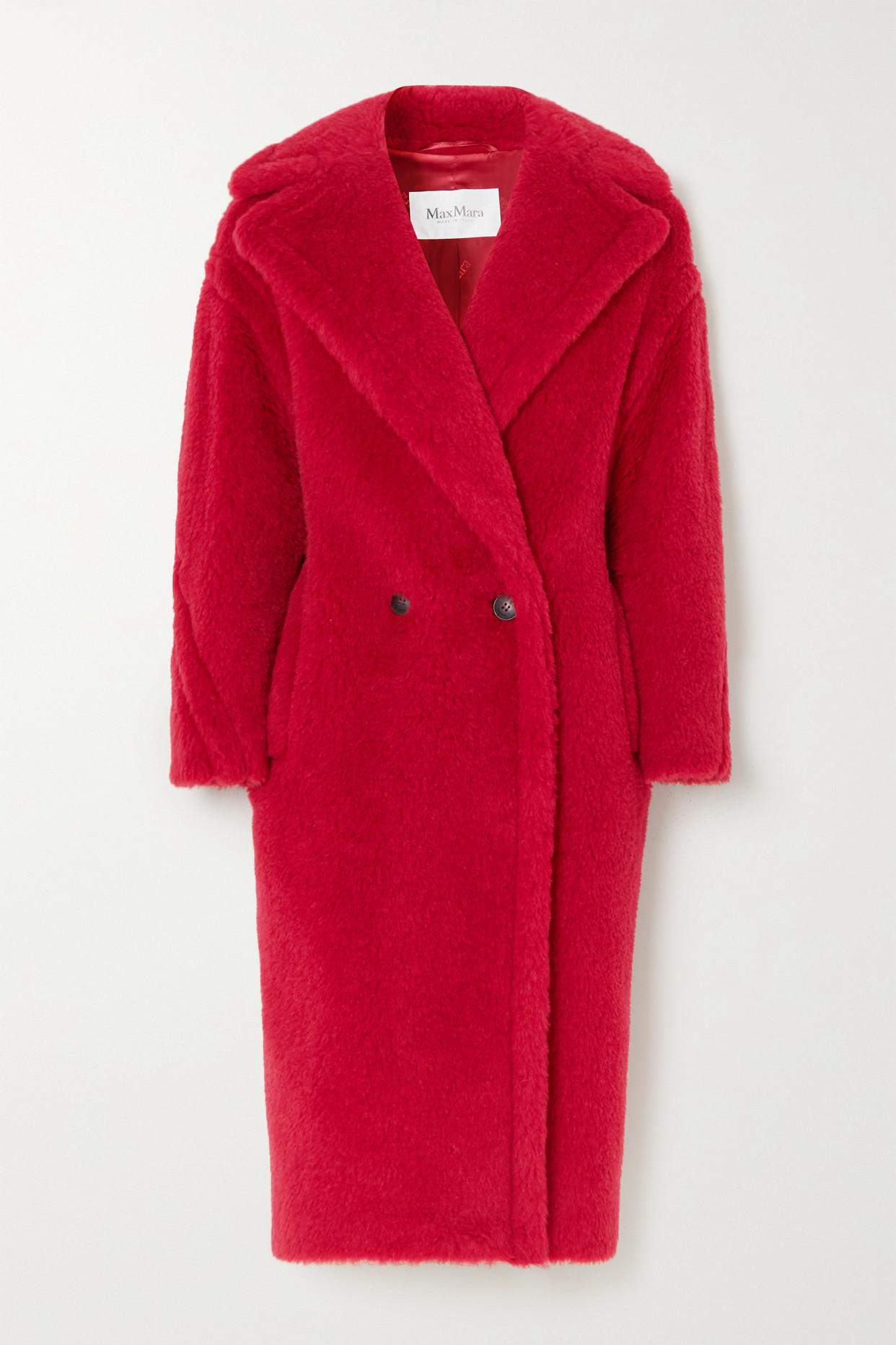 Max Mara Teddy Bear Icon Oversized Double-breasted Alpaca, Wool And ...