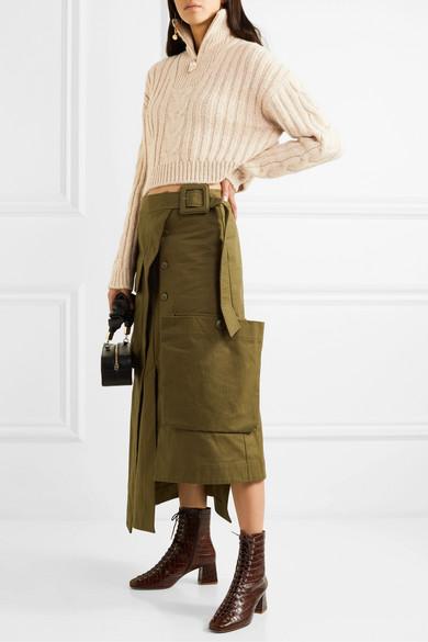 nanushka eria cable knit sweater