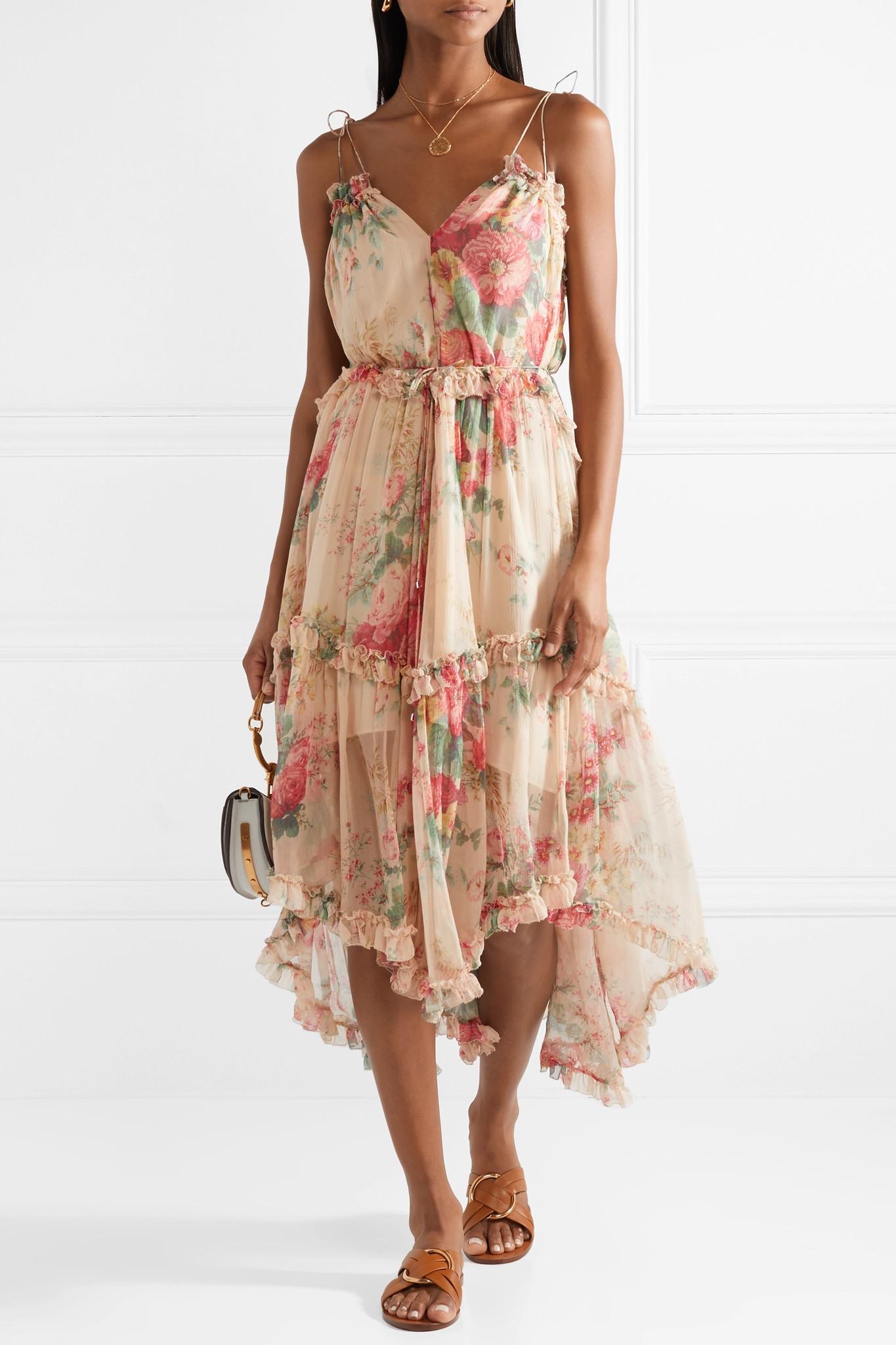 zimmermann floral midi dress