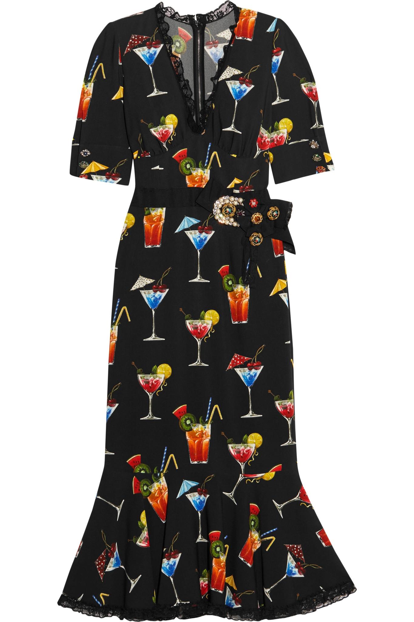 cocktail print dress