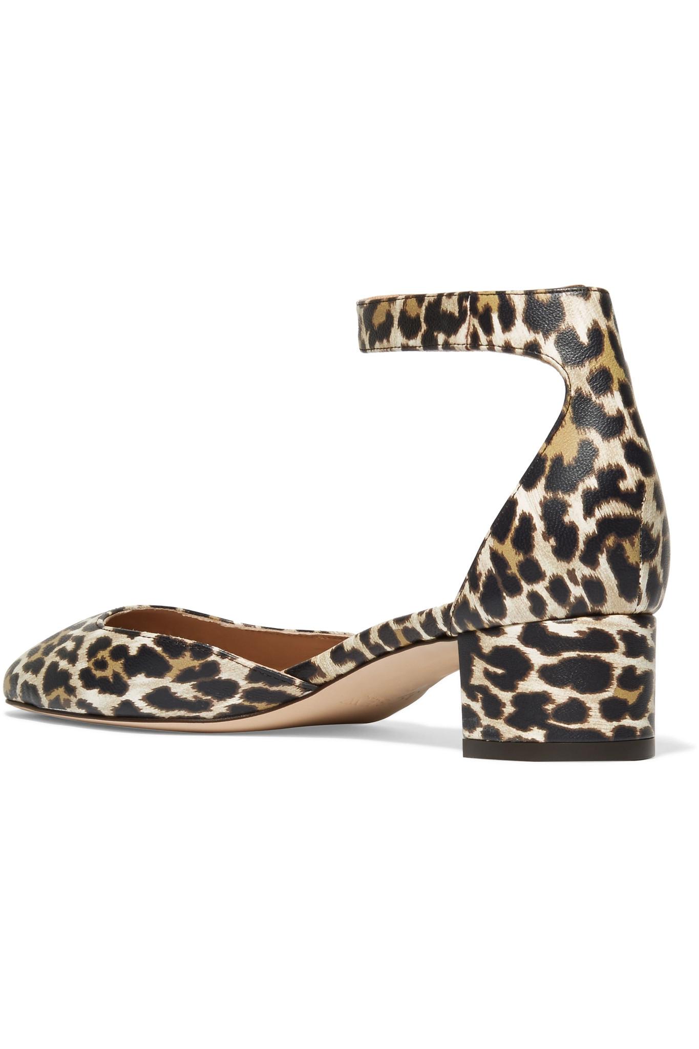J.Crew Evelyn Leopard-print Leather Pumps - Lyst