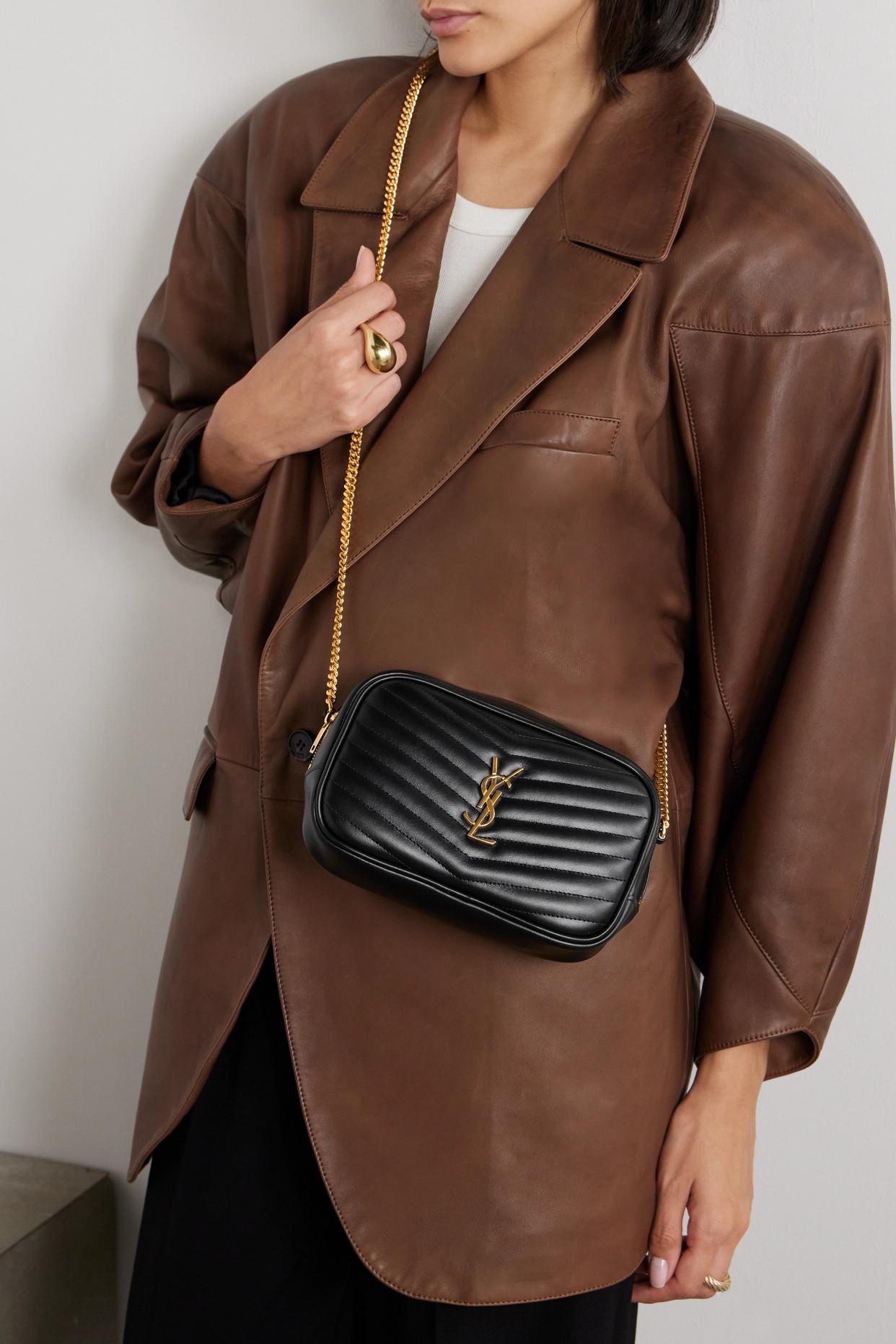 Saint Laurent Lou Mini Leather Shoulder Bag