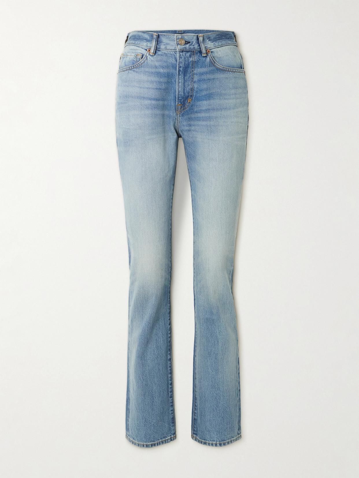 【送料&関税込】Tom Ford High-rise Straight Leg Jeans High-rise straight jeans in blue - Tom Ford | Mytheresa
