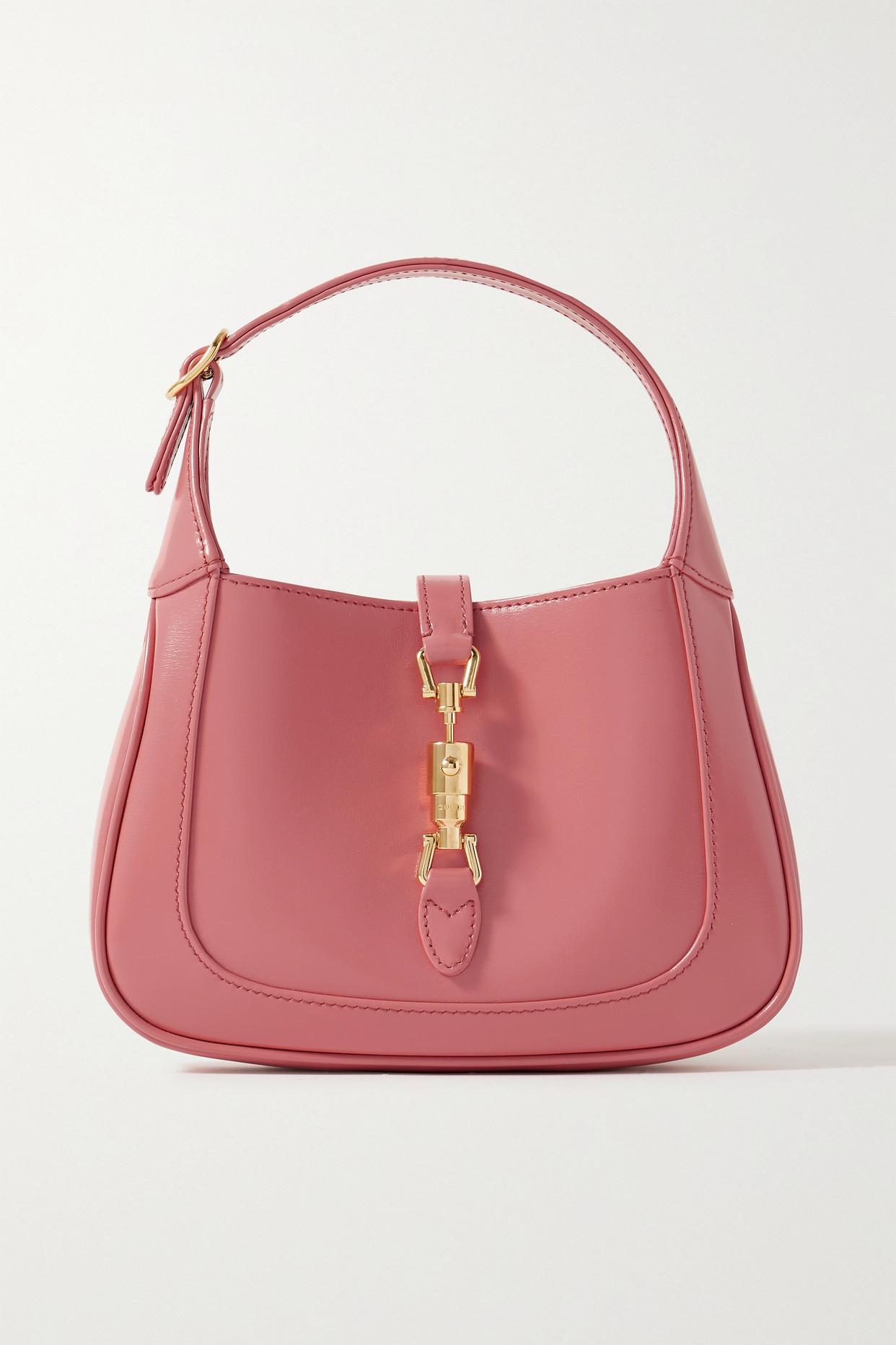 Gucci Jackie 1961 Mini Leather Shoulder Bag in Pink | Lyst