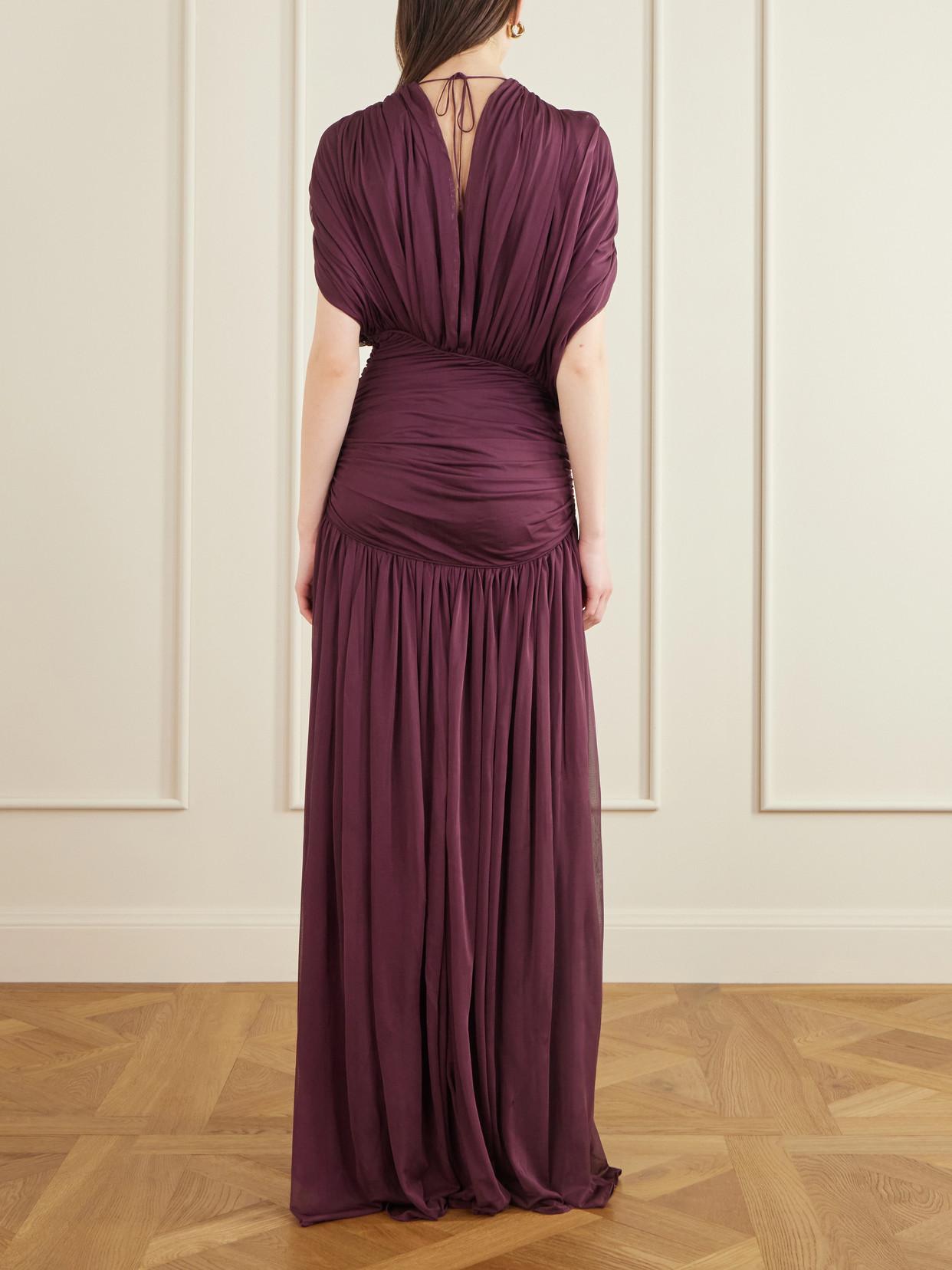 tove off the shoulder dresses Tove Off Shoulder Velvet Maxi Dress