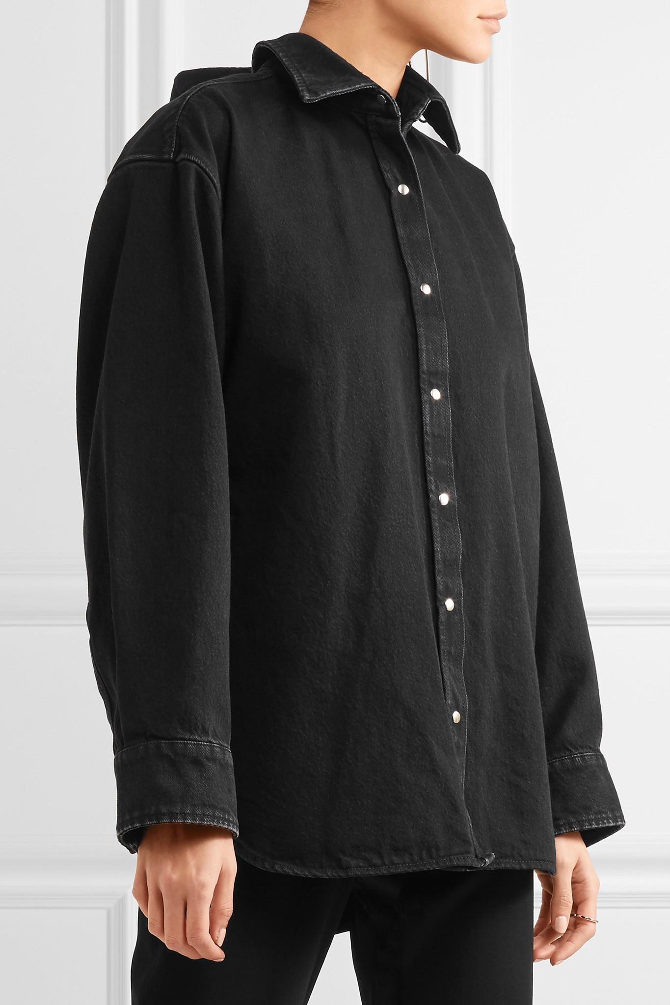 balenciaga jean shirt