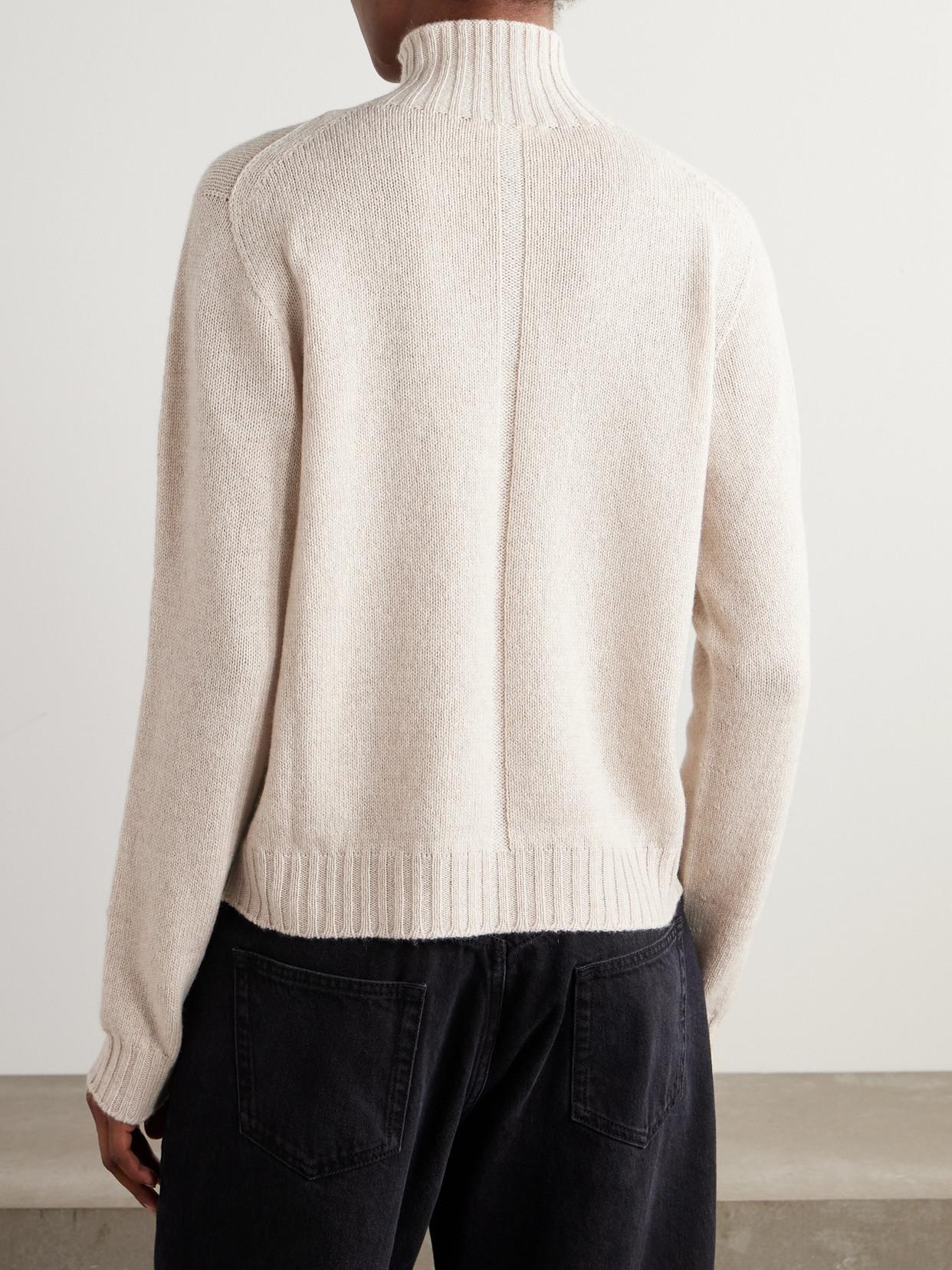 The Row Kensington Cashmere Turtleneck Sweater in Natural Lyst UK