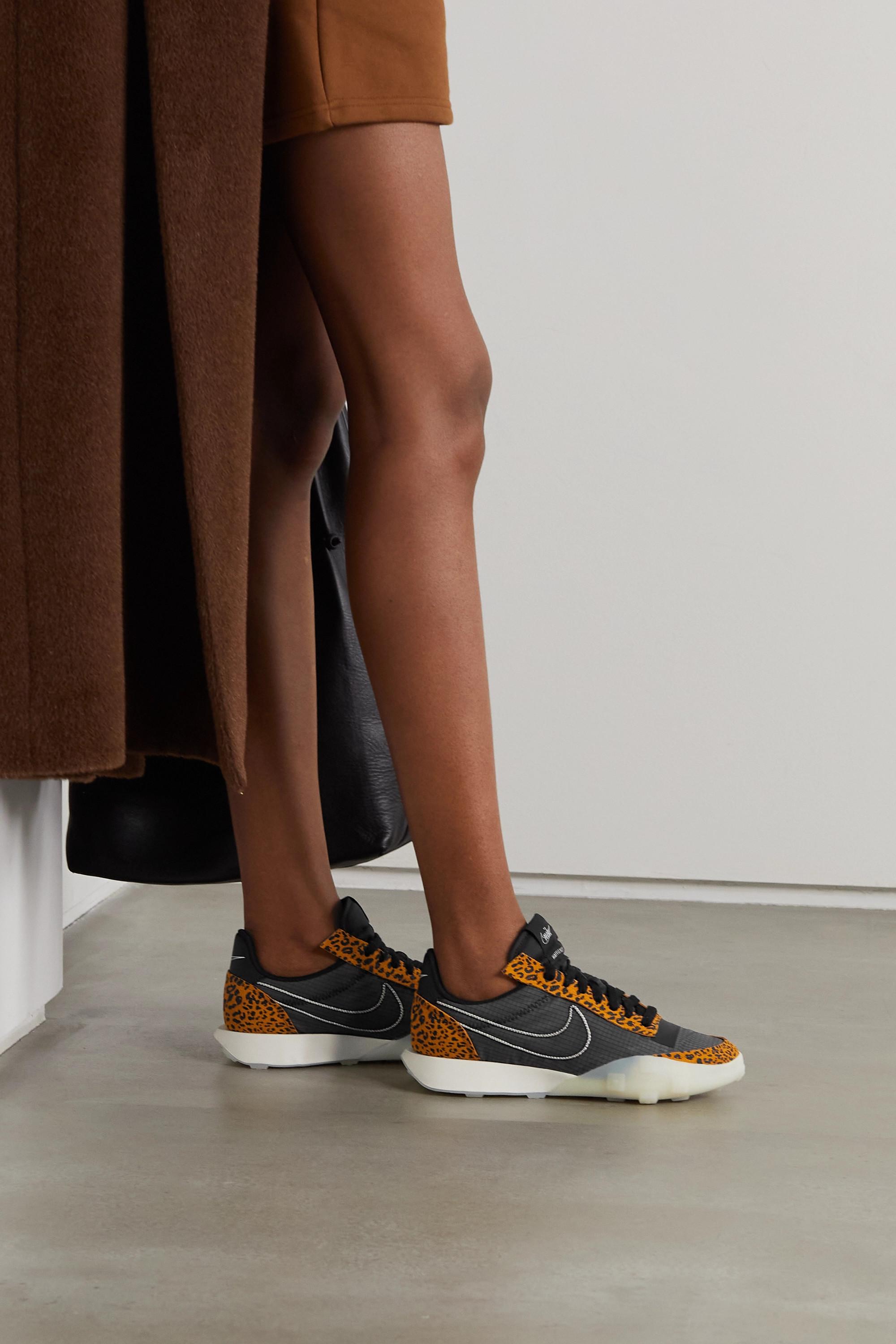 nike waffle racer leopard
