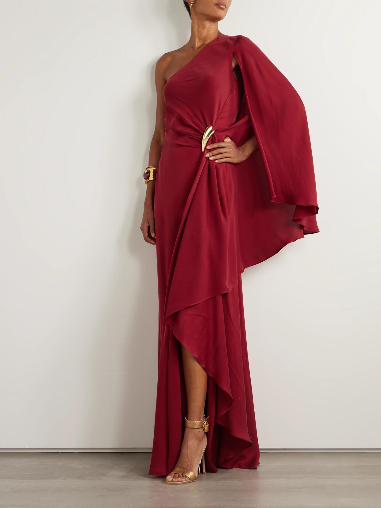 パーティードレス TOM FORD ABJ875SDE509 Dresses One shoulder midi dress Tom Ford One-shoulder Midi Dress In Black | ModeSens