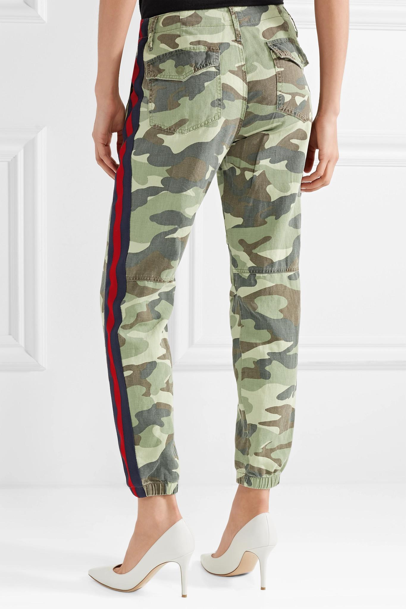 Mother No Zip Misfit Striped Camouflage 