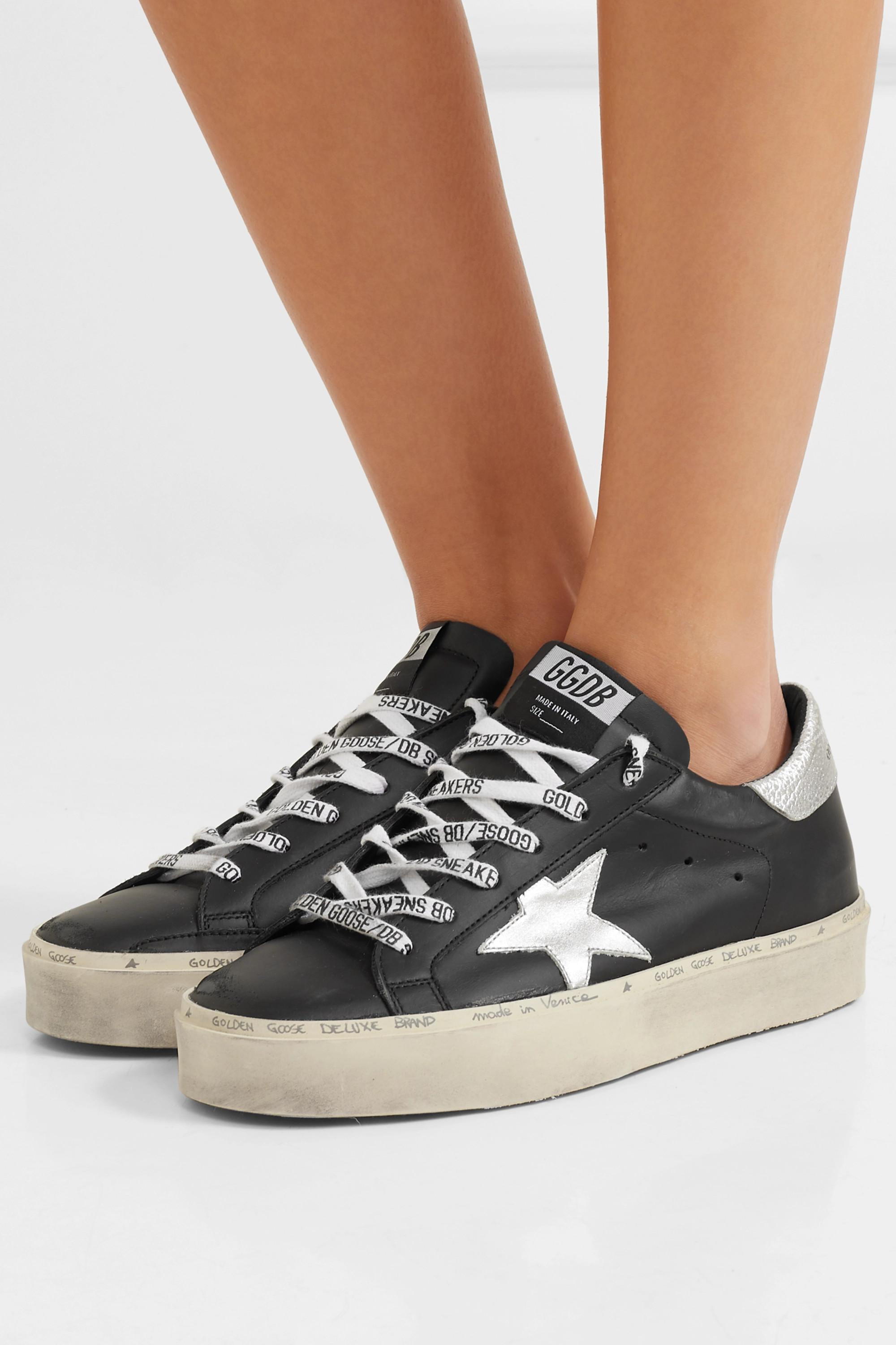 golden goose hi star on feet
