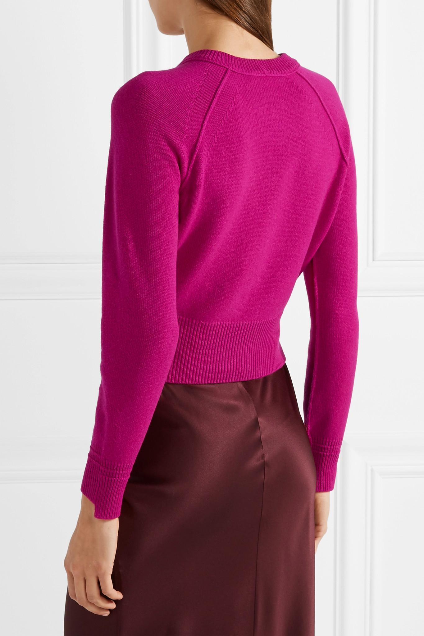 Helmut Lang Cropped Cashmere Sweater - Lyst