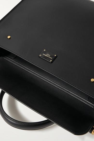 Sicily 62 leather handbag Dolce & Gabbana Black in Leather - 31885082