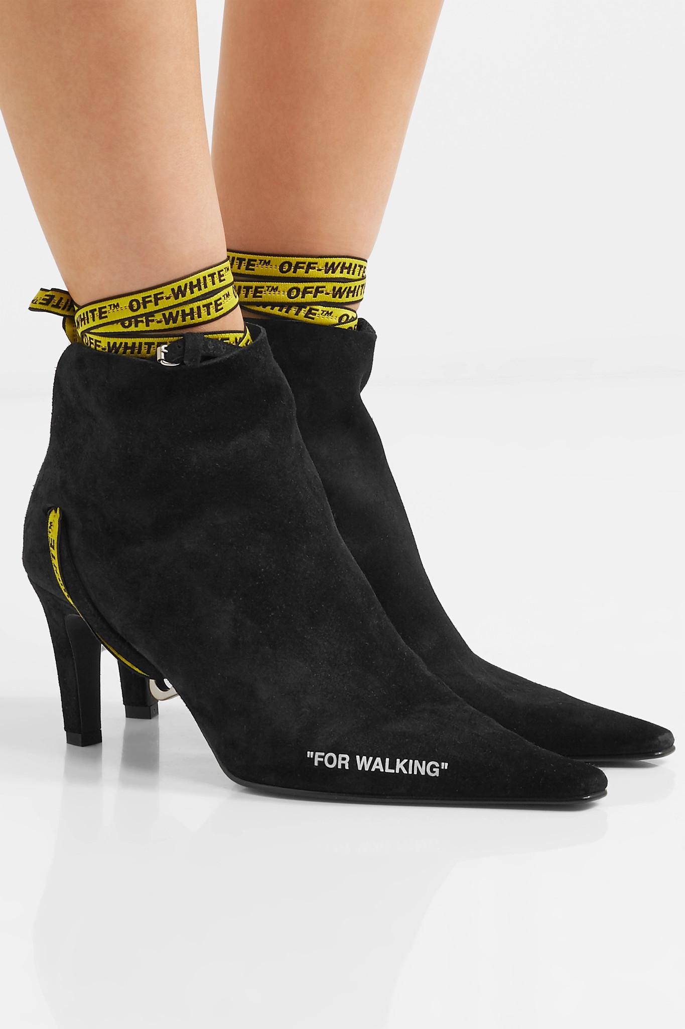 off white for walking ankle boots