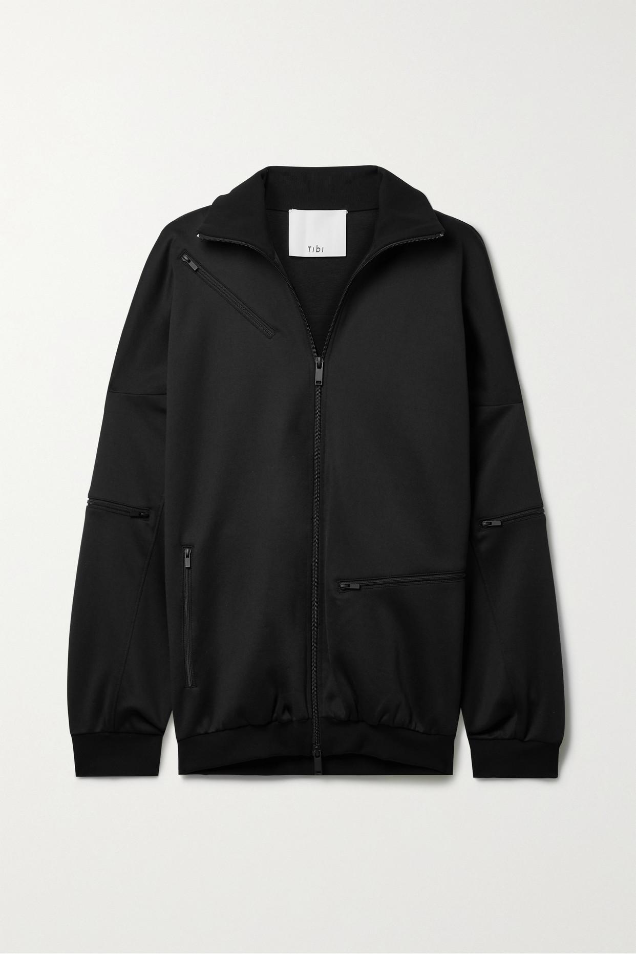 Tibi zip 2024 up track jacket