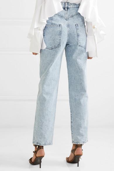 Isabel Marant Denim Lenia High-rise Straight-leg Jeans in Light Denim  (Blue) - Lyst