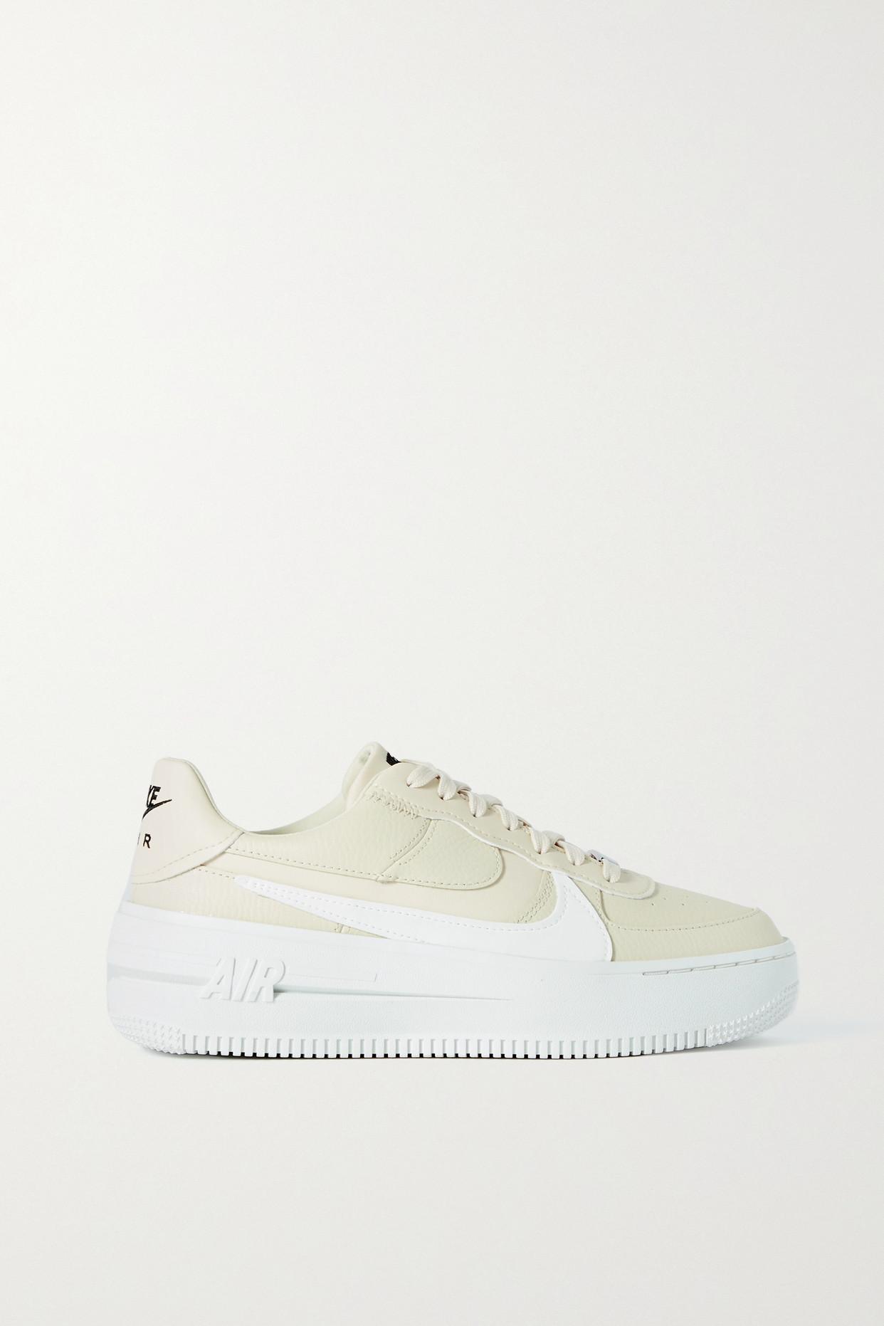 Nike Air Force 1 Shadow Leather Platform Sneakers in Natural | Lyst