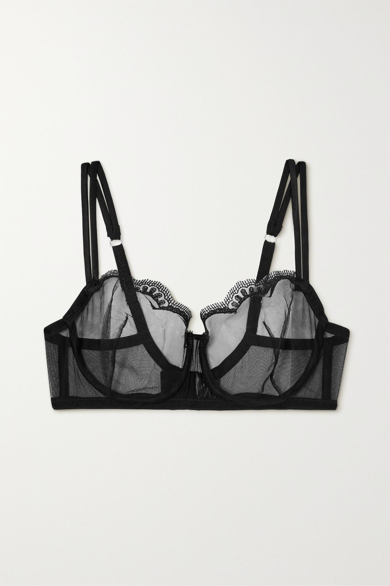 I.D Sarrieri + Net Sustain Girl Next Door Lacetrimmed Tulle Underwired