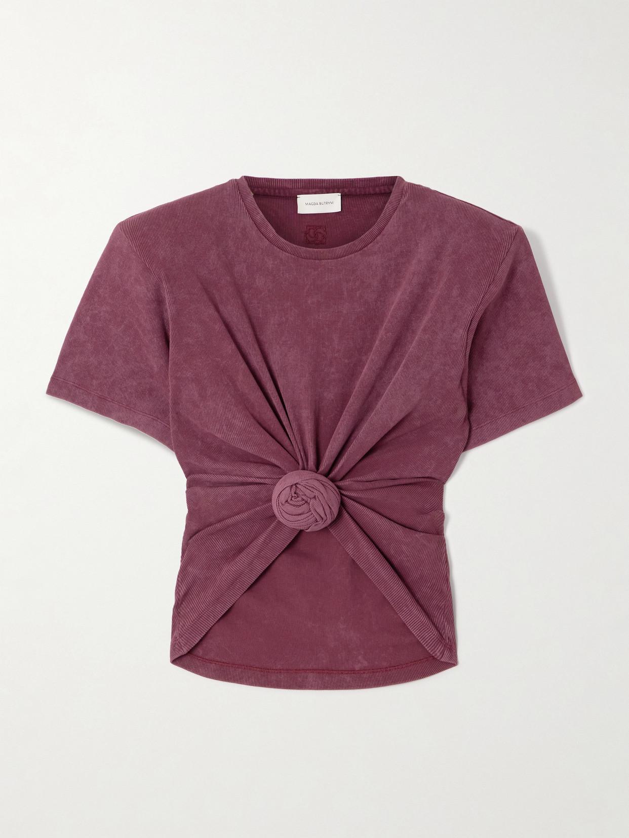 Tシャツ・カットソー MAGDA BUTRYM TOP (344525) Knotted t-shirt in grey