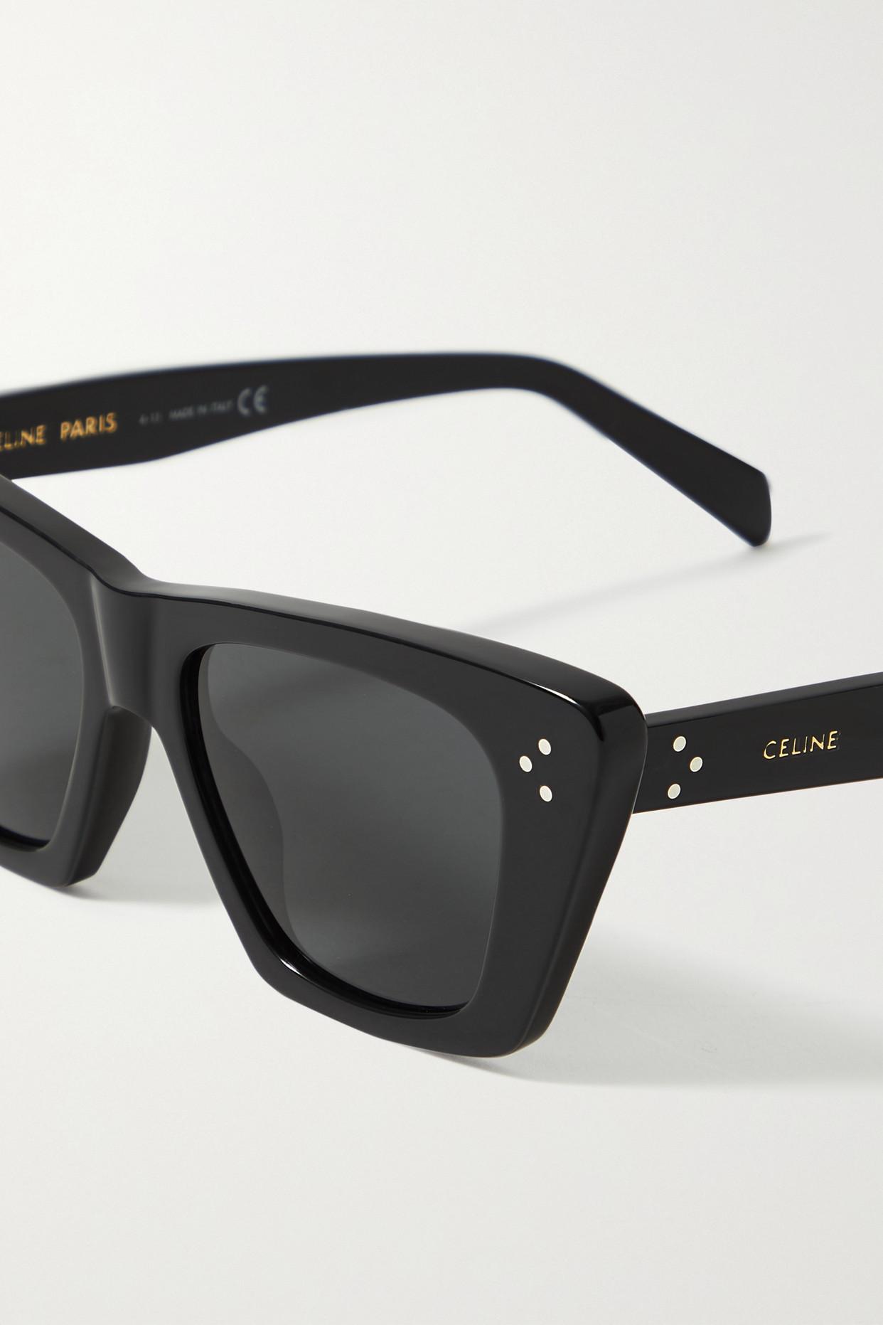 Black Cat-eye acetate sunglasses, Celine Eyewear