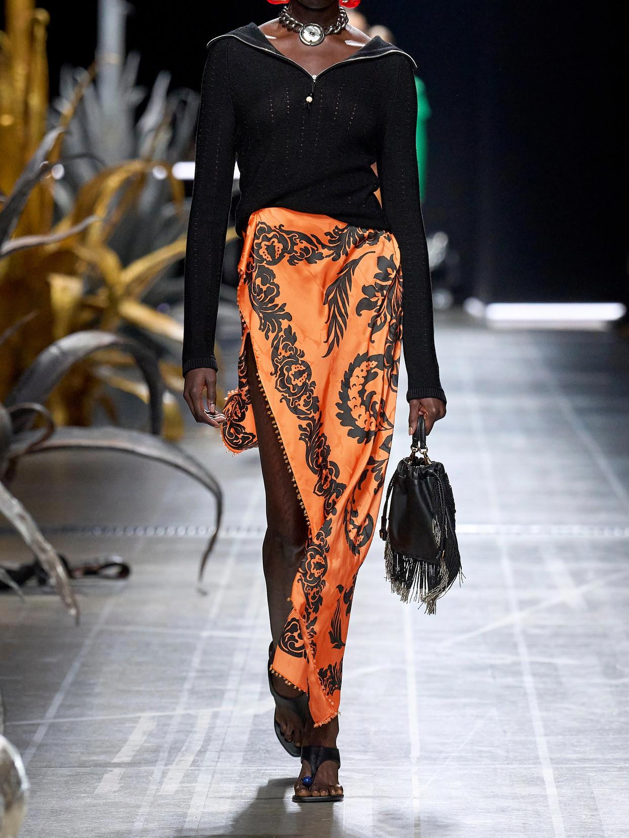 ワンピース ETRO Women Mid Skirts WRHA0332 99IAD24A0251 ORANGE Orange Etro Skirts for Women | Lyst