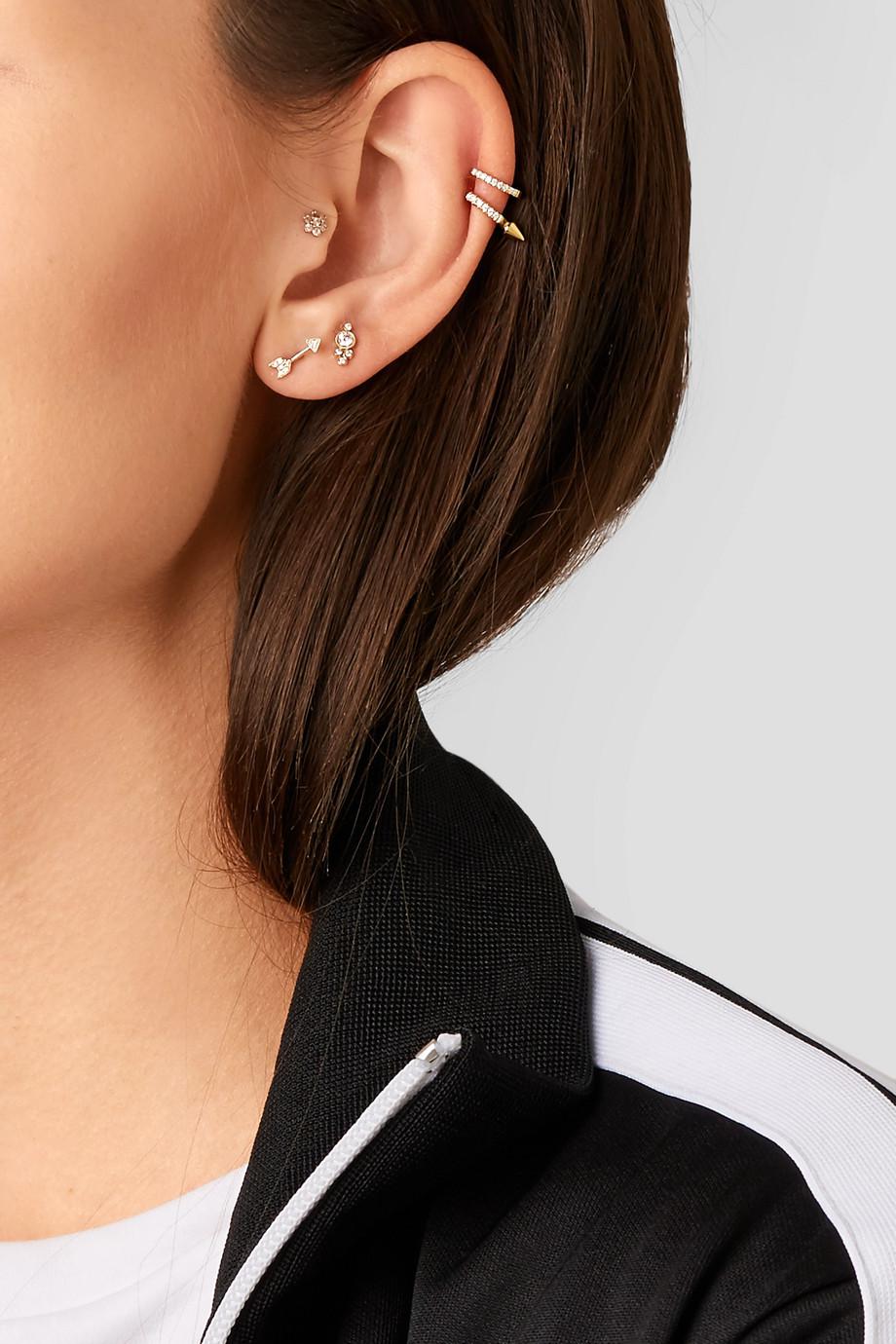 Arrow 18 Karat Gold Diamond Earring Arrow 18 Karat Gold Diamond Earring