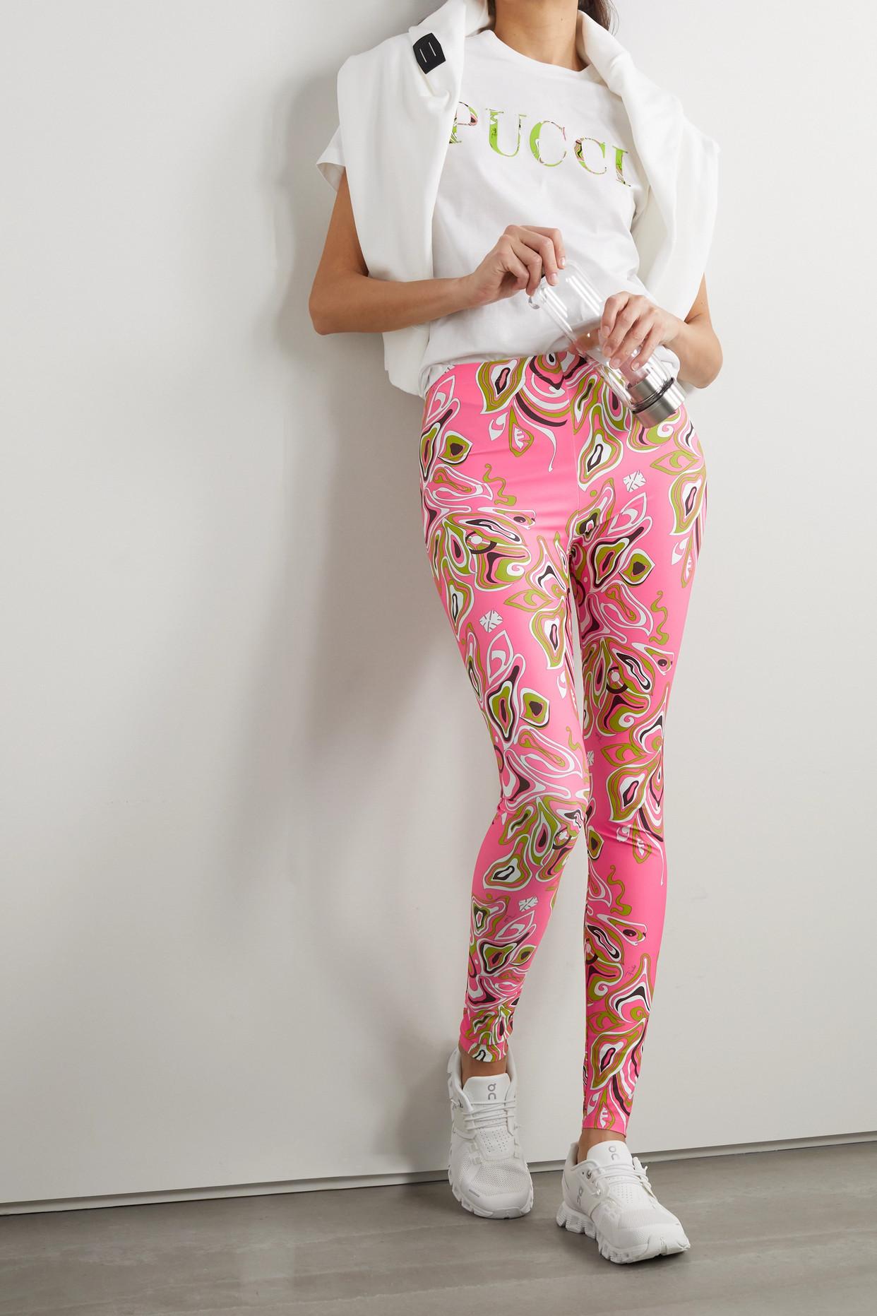 Emilio Pucci Printed Stretch Leggings 