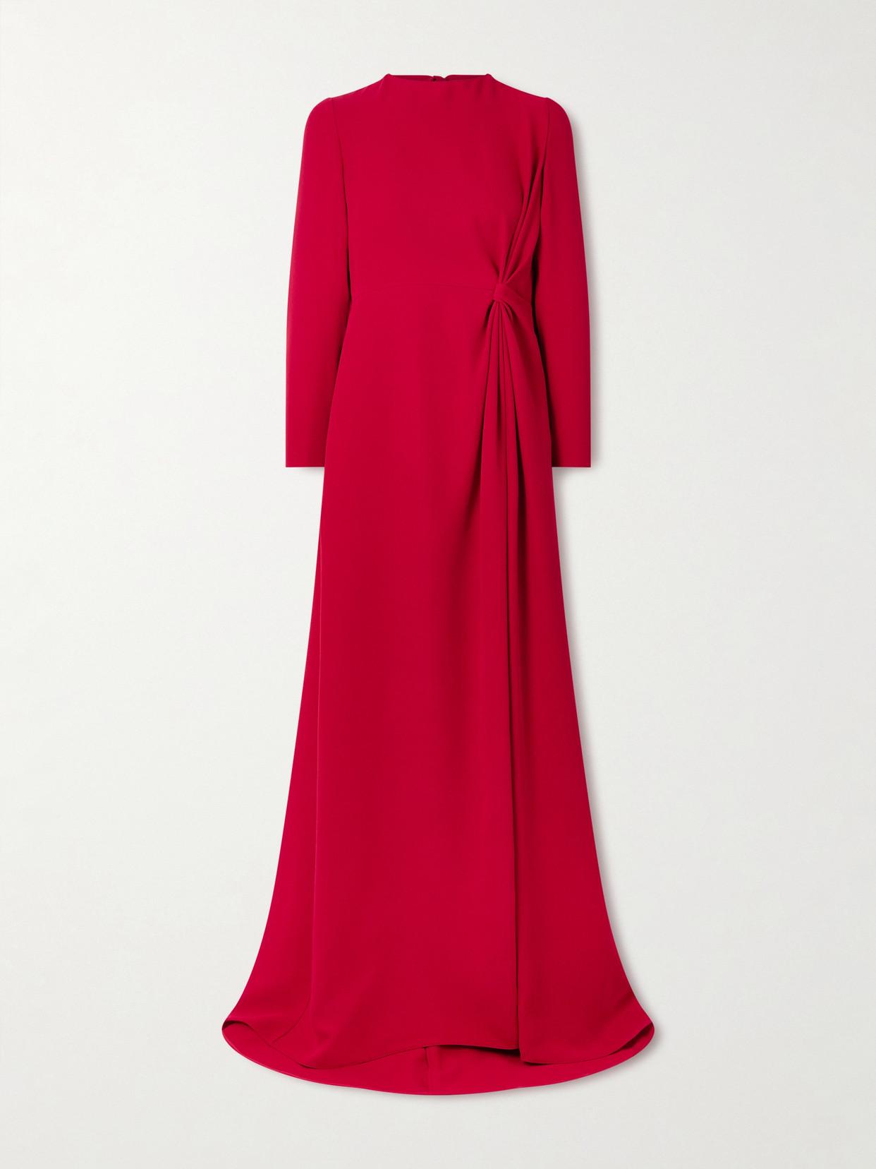 Robe Valentino Night Vintage Amen Wardy Rouge - Taille 8, Longueur Genou, Avec Perles | Occasion TB