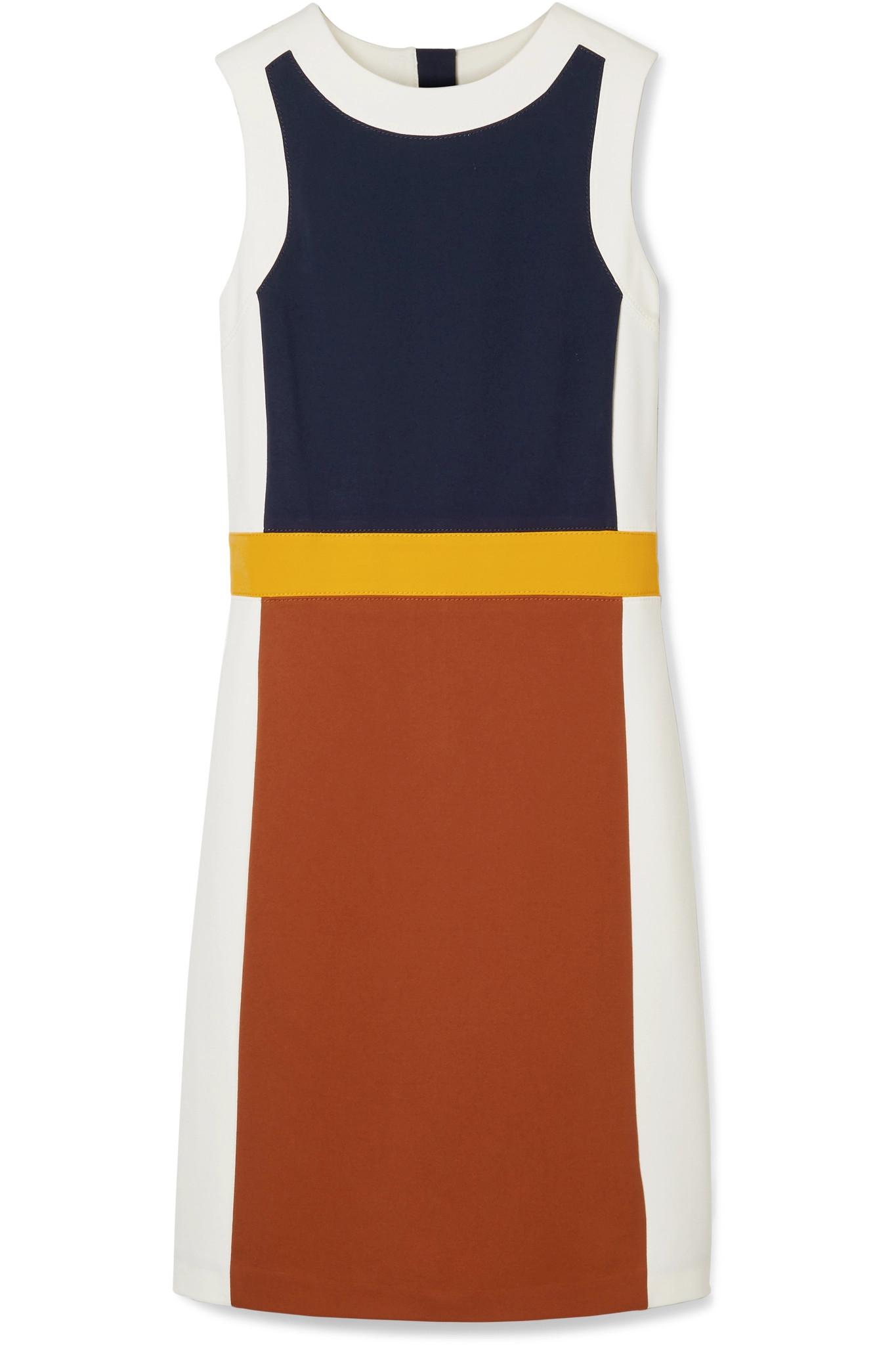 Tory Burch Mya Color-block Stretch-jersey Dress | Lyst