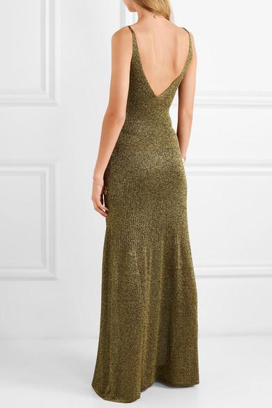 missoni metallic lurex midi dress