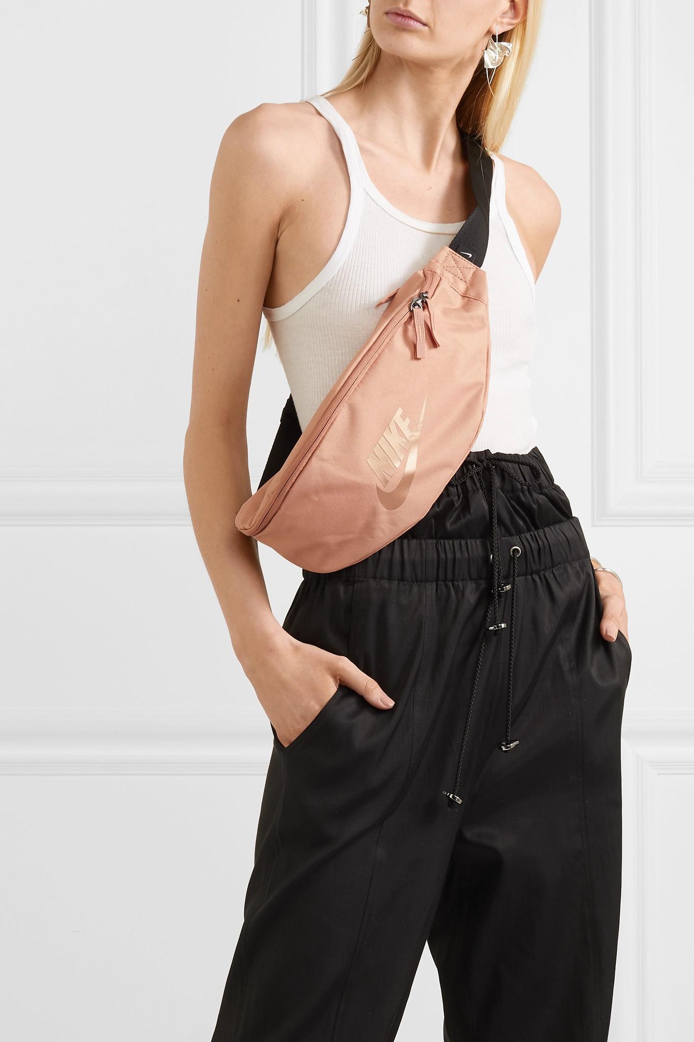 nike heritage hip pack rose gold