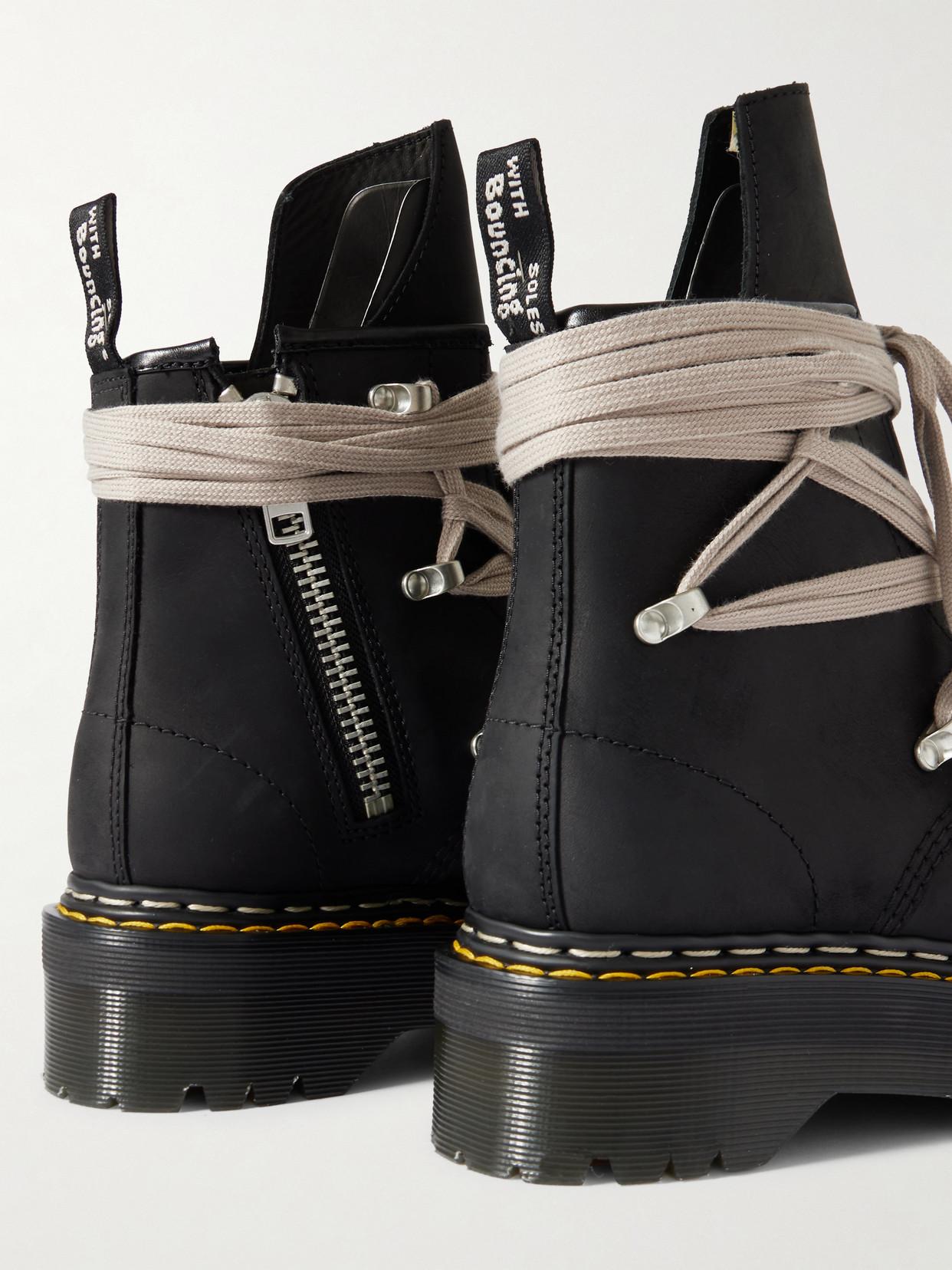 Rick Owens X Dr. Martens 1460 Quad Sole Megalace Ankle Boot in