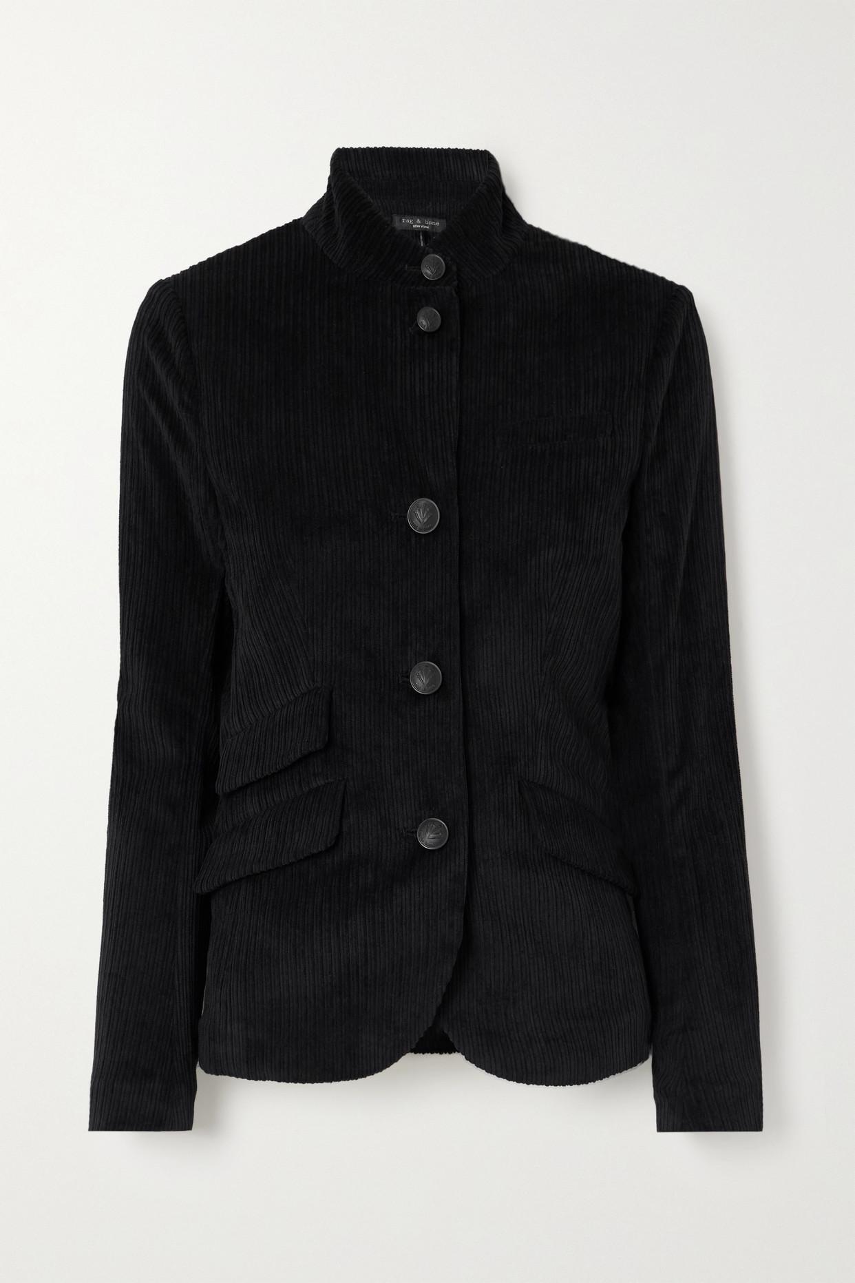 Black corduroy blazer womens 2025