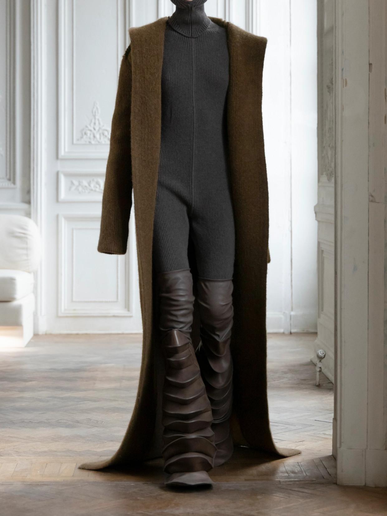 トップス Rickowens Dusulator heavy knit long coat Rickowens Dusulator heavy knit long coat