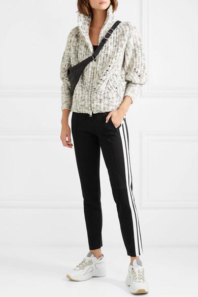 Étoile Isabel Marant Synthetic Dario Striped Jersey Track Pants in Black -  Lyst