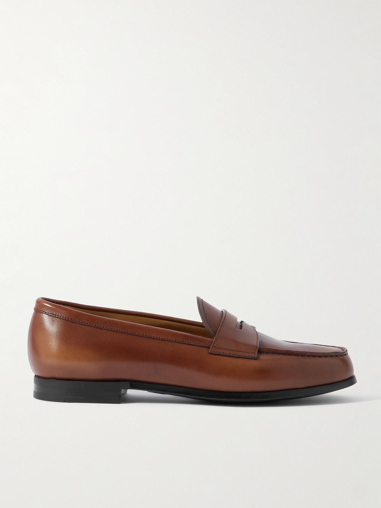 【関税&送料込】Church'S Brown Suede Natalie Loafers Church's Natalie Leather Loafers in Brown | Lyst