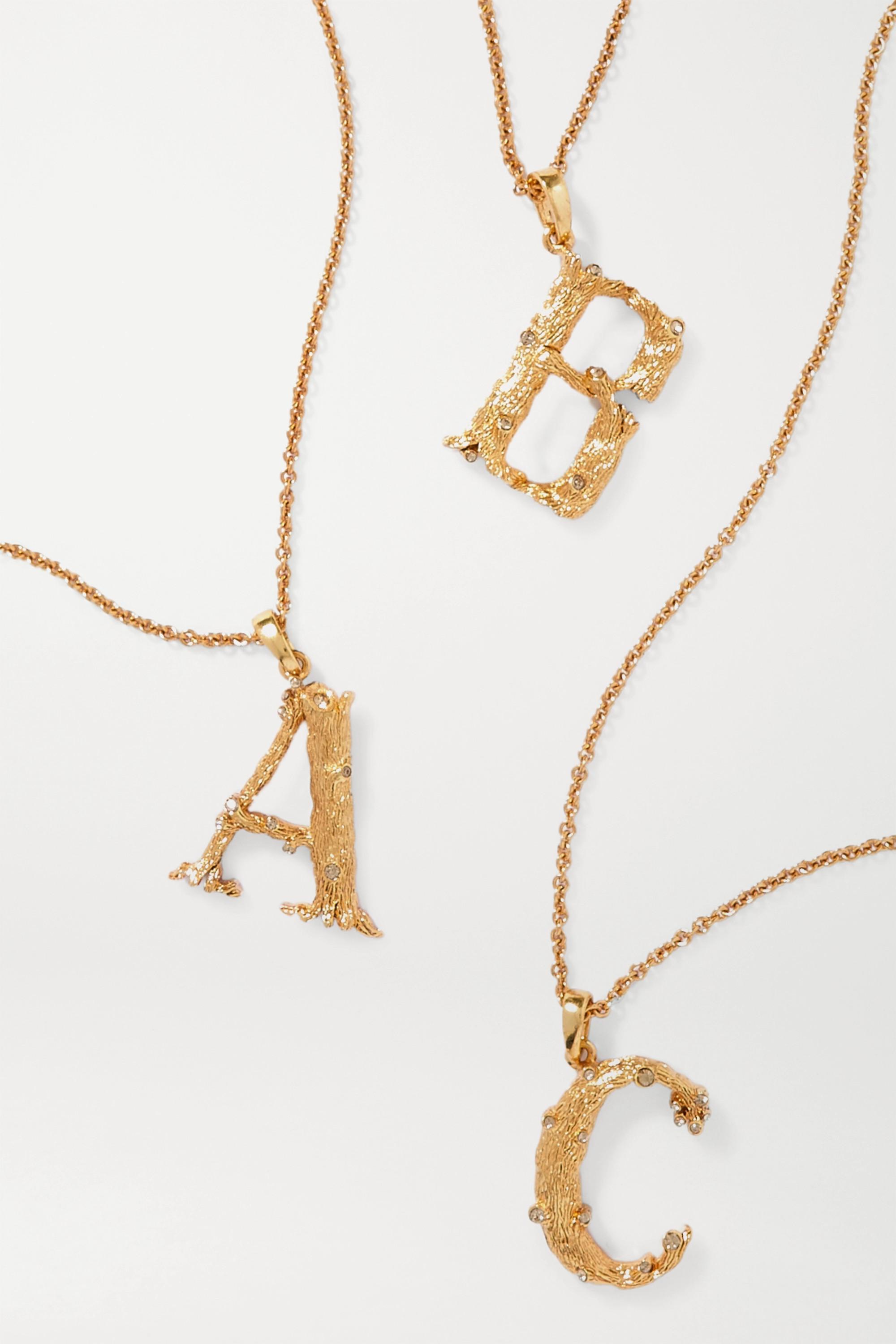 Oscar de la Renta Letter Gold-plated 