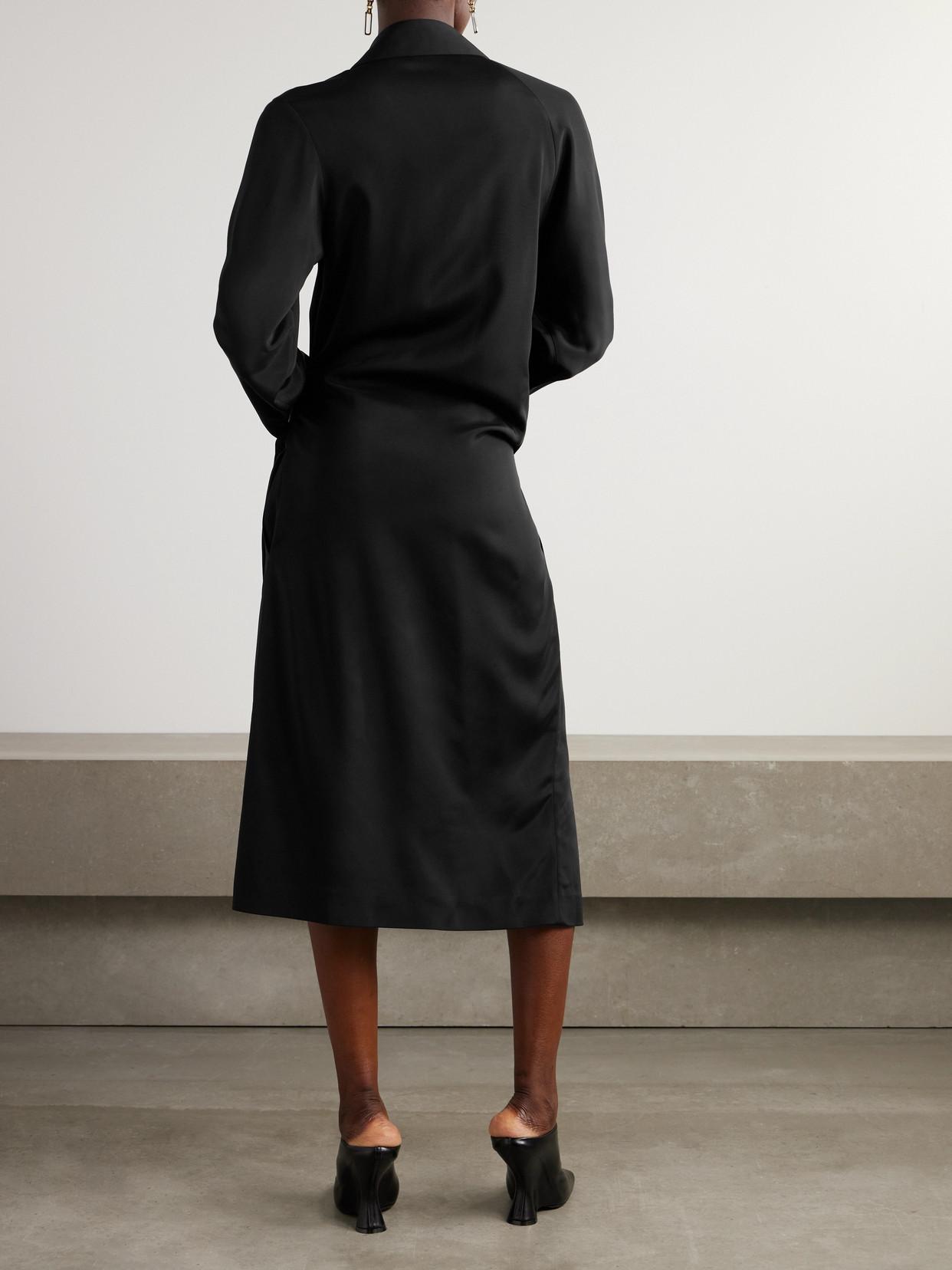【LOEWE】BELTED MIDI SHIRT DRESS LOEWE Wrap-effect belted woven midi shirt dress | NET-A-PORTER