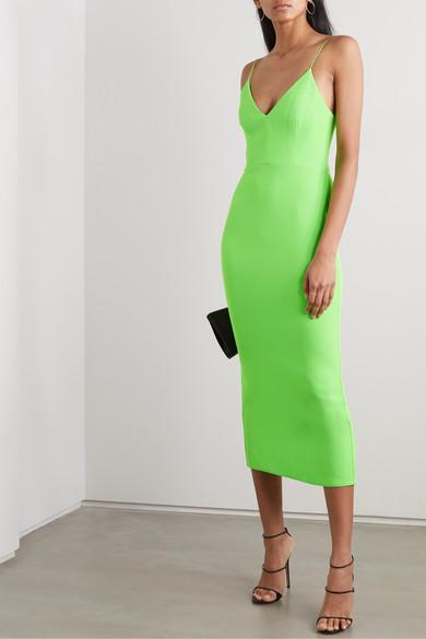 alex perry neon green dress