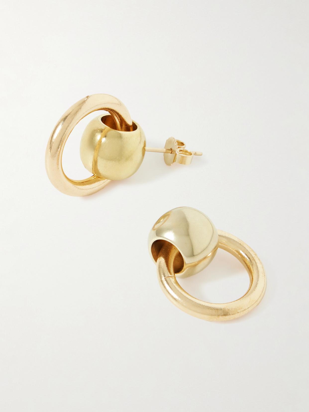 Laura Lombardi Rina Recycled Gold-plated Earrings in Metallic | Lyst UK