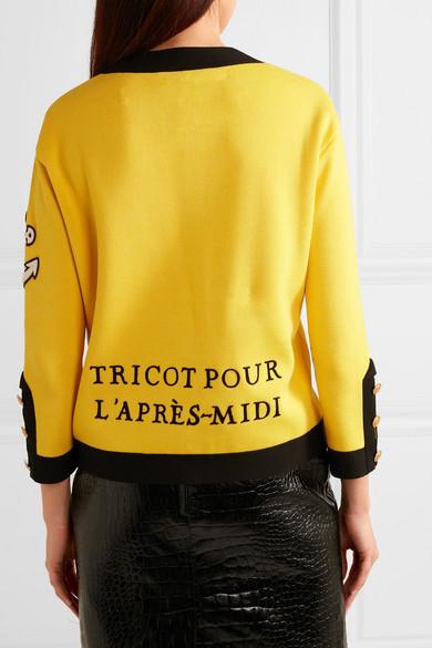 Gucci top yellow cardigan